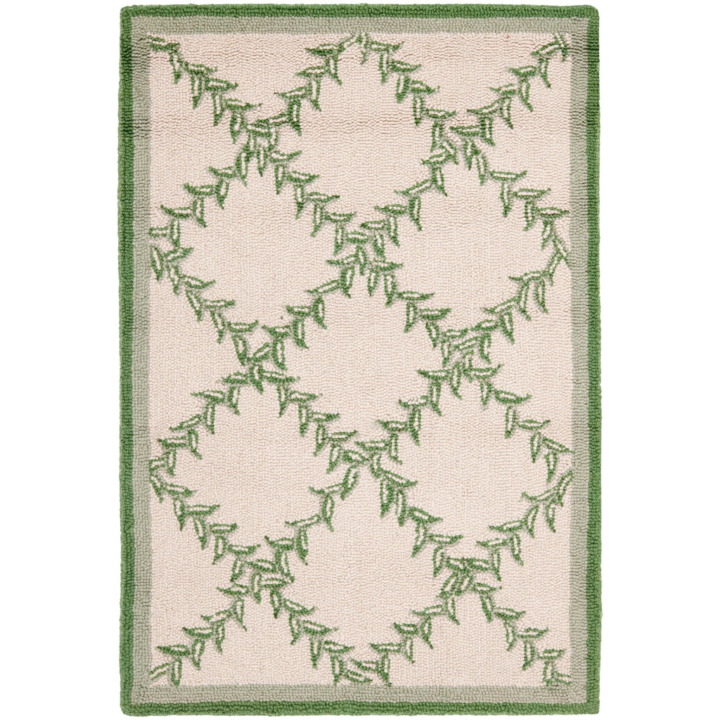 SAFAVIEH Handmade Chelsea Sunstripe Trellis French Country Wool Rug