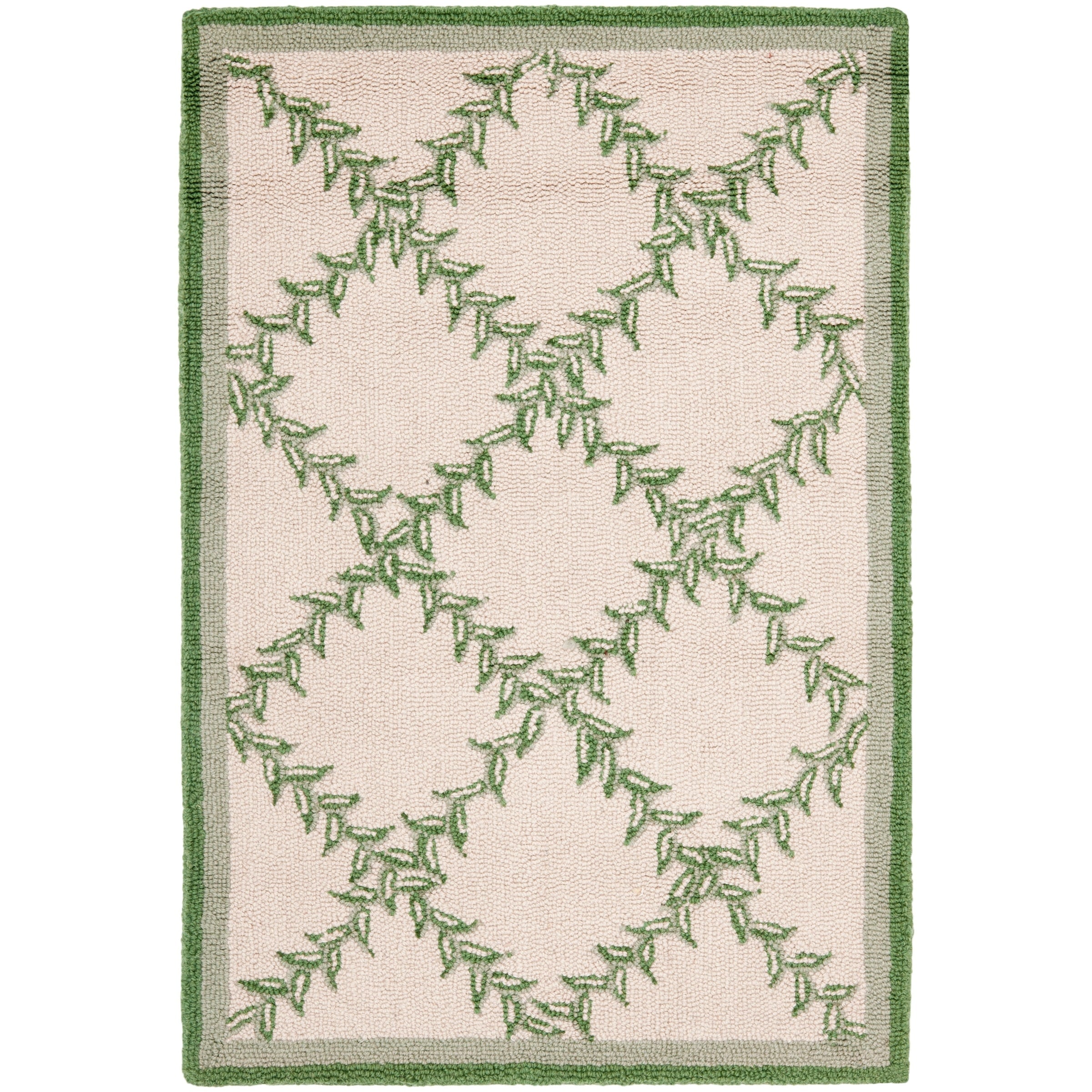 SAFAVIEH Handmade Chelsea Sunstripe Trellis French Country Wool Rug