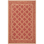 SAFAVIEH Handmade Chelsea Sunstripe Trellis French Country Wool Rug