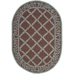 SAFAVIEH Handmade Chelsea Sunstripe Trellis French Country Wool Rug