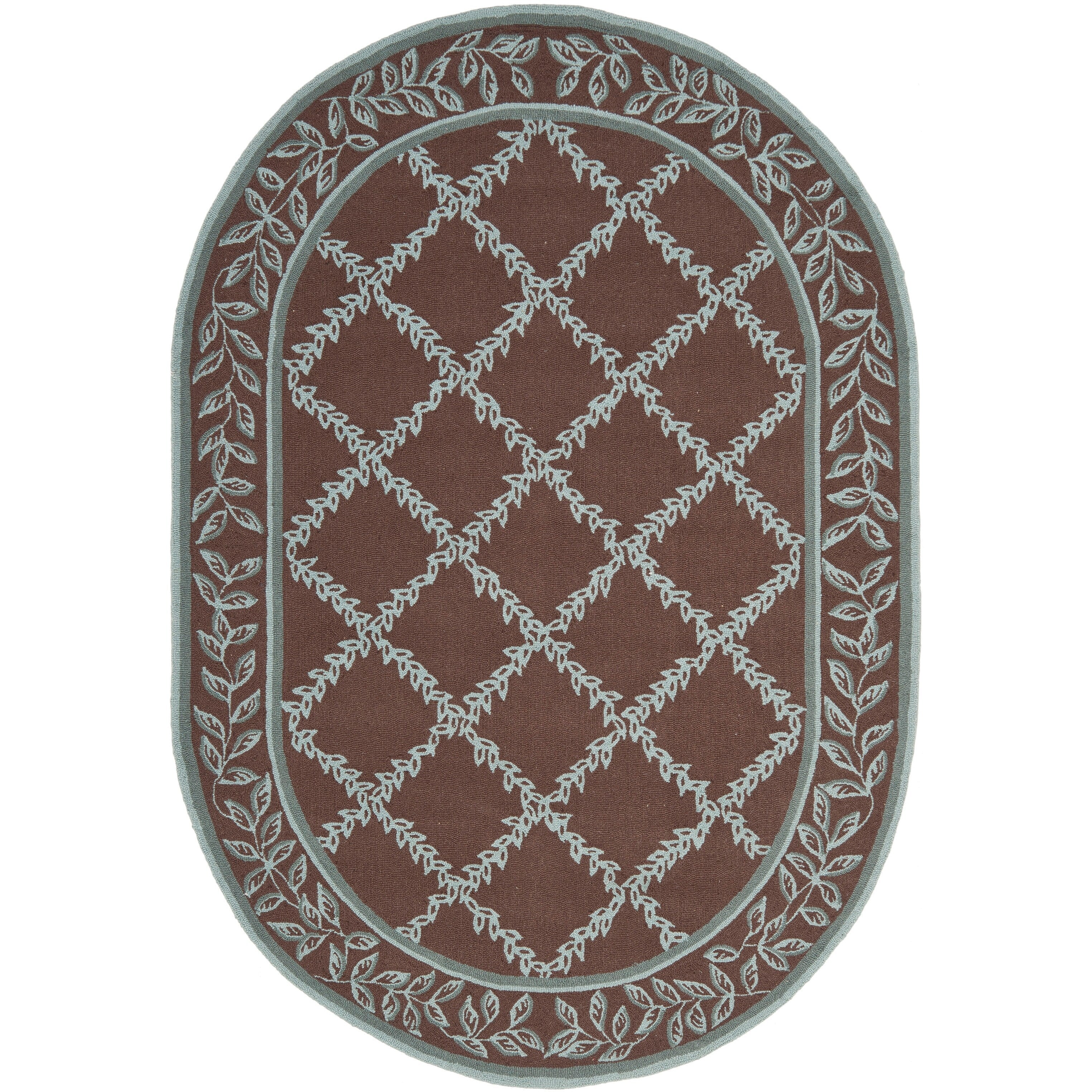 SAFAVIEH Handmade Chelsea Sunstripe Trellis French Country Wool Rug