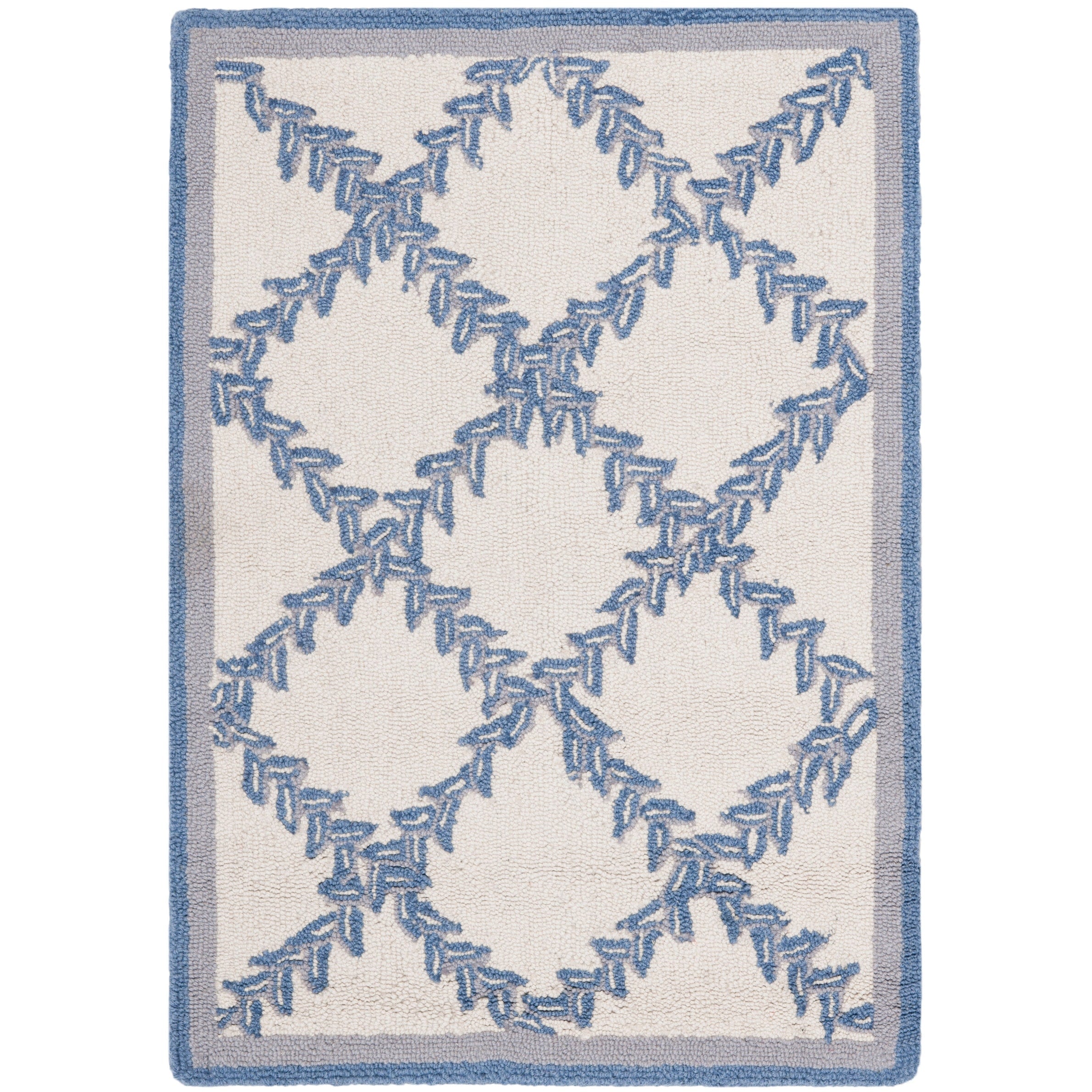 SAFAVIEH Handmade Chelsea Sunstripe Trellis French Country Wool Rug