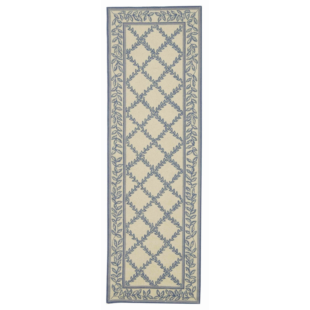 SAFAVIEH Handmade Chelsea Sunstripe Trellis French Country Wool Rug
