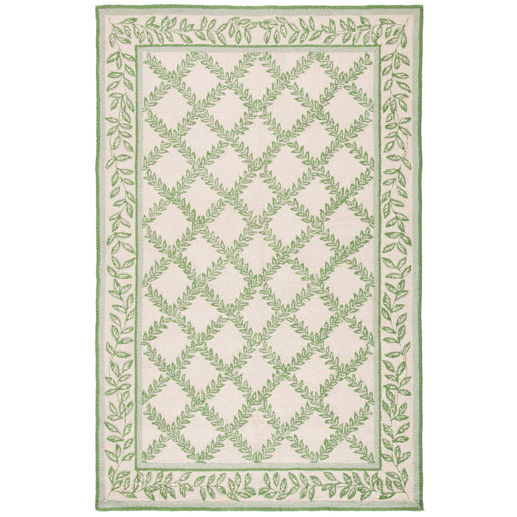 SAFAVIEH Handmade Chelsea Sunstripe Trellis French Country Wool Rug
