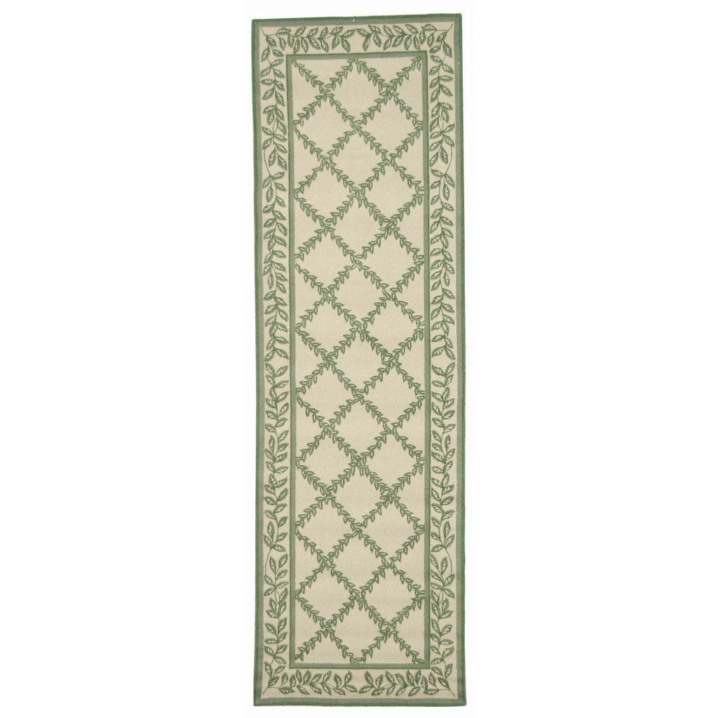 SAFAVIEH Handmade Chelsea Sunstripe Trellis French Country Wool Rug