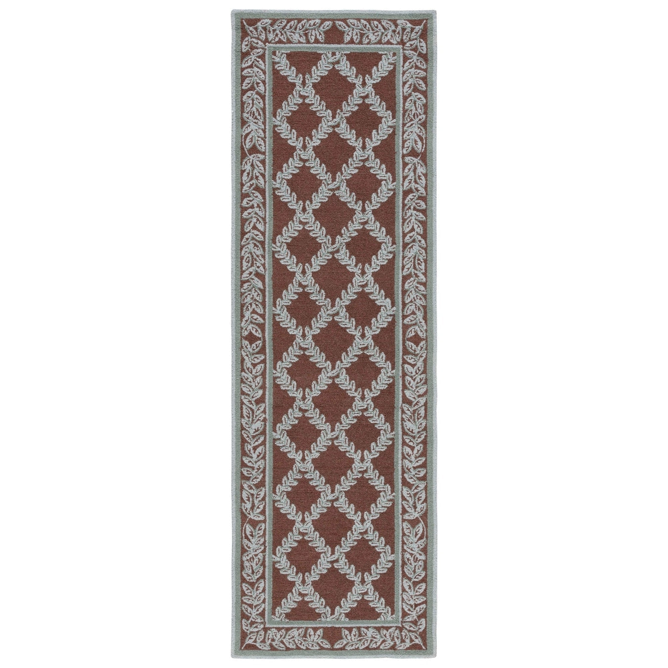 SAFAVIEH Handmade Chelsea Sunstripe Trellis French Country Wool Rug
