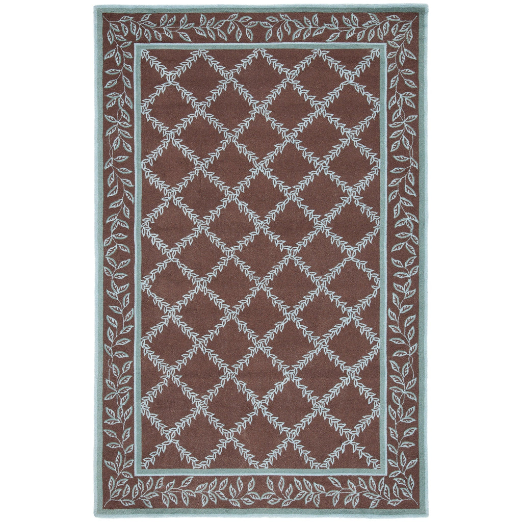 SAFAVIEH Handmade Chelsea Sunstripe Trellis French Country Wool Rug