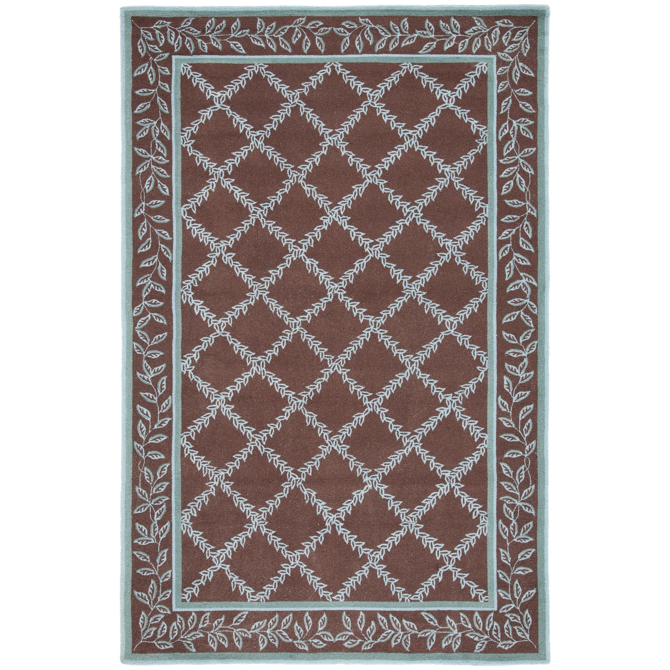 SAFAVIEH Handmade Chelsea Sunstripe Trellis French Country Wool Rug