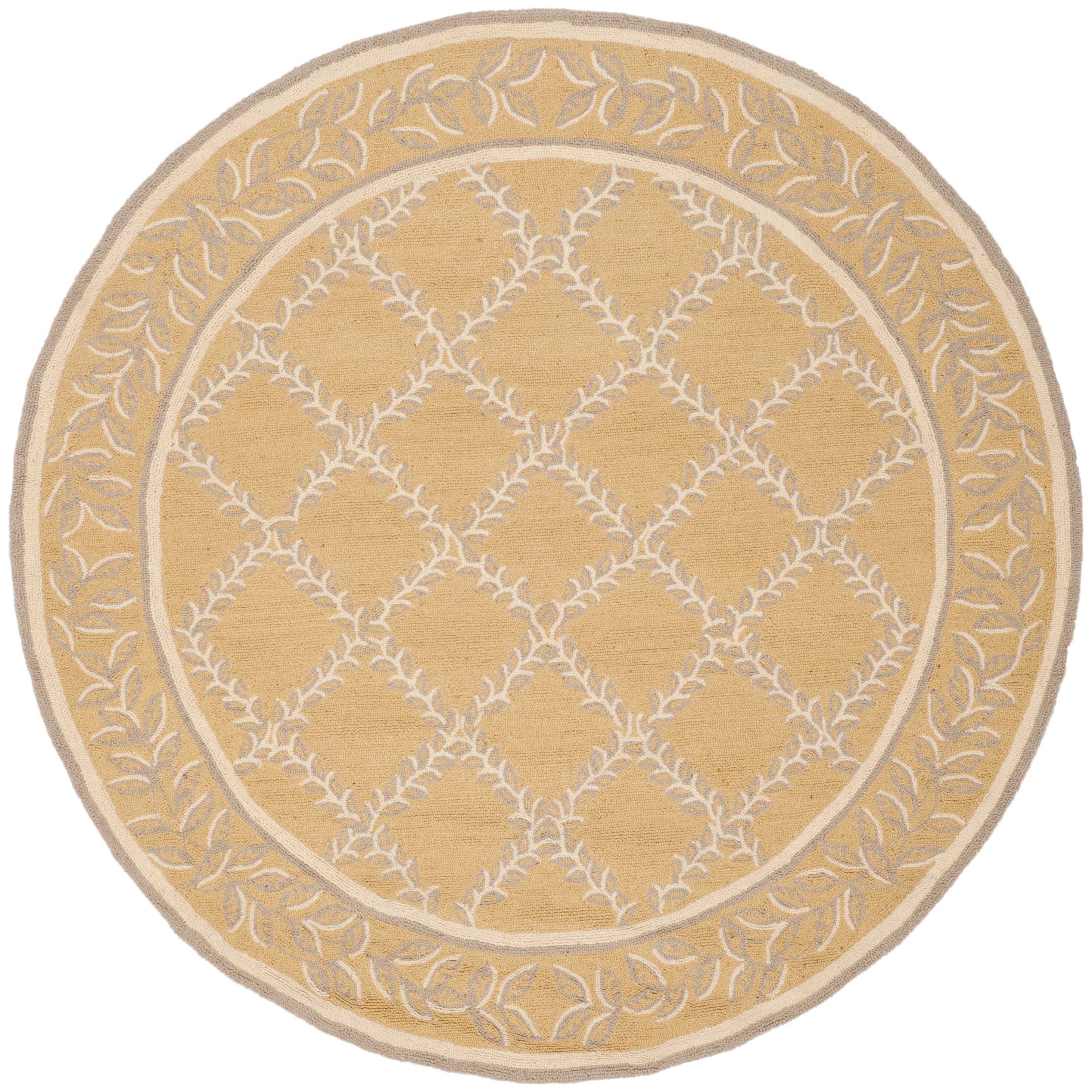 SAFAVIEH Handmade Chelsea Sunstripe Trellis French Country Wool Rug