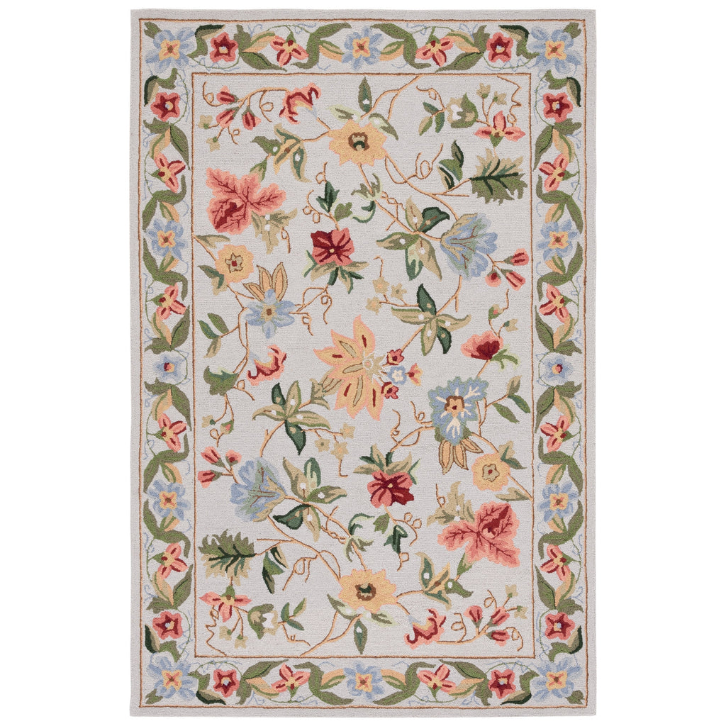 SAFAVIEH Handmade Chelsea Yauhenia French Country Floral Wool Rug