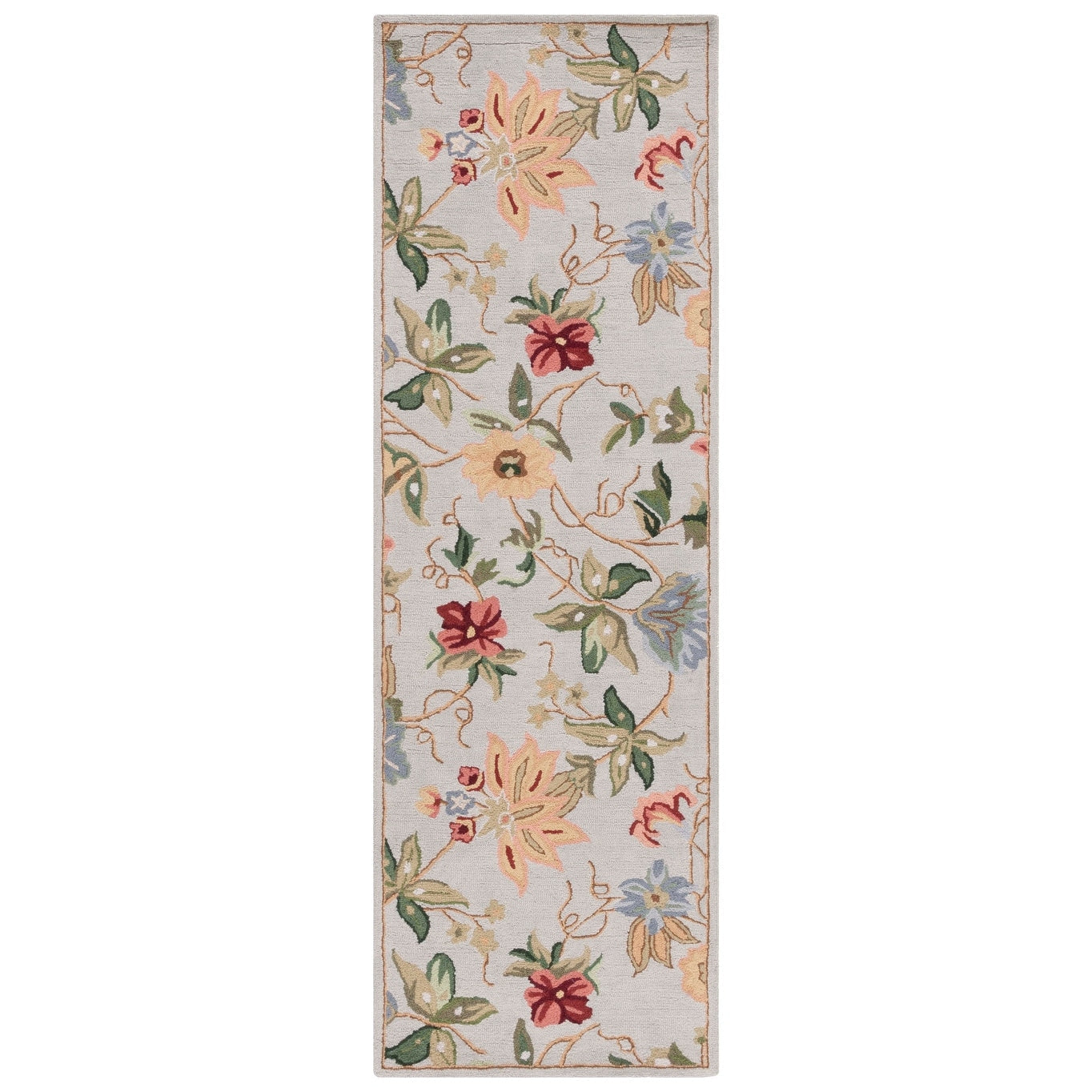 SAFAVIEH Handmade Chelsea Yauhenia French Country Floral Wool Rug
