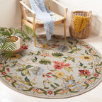SAFAVIEH Handmade Chelsea Yauhenia French Country Floral Wool Rug