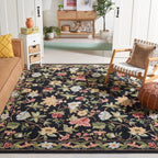 SAFAVIEH Handmade Chelsea Yauhenia French Country Floral Wool Rug