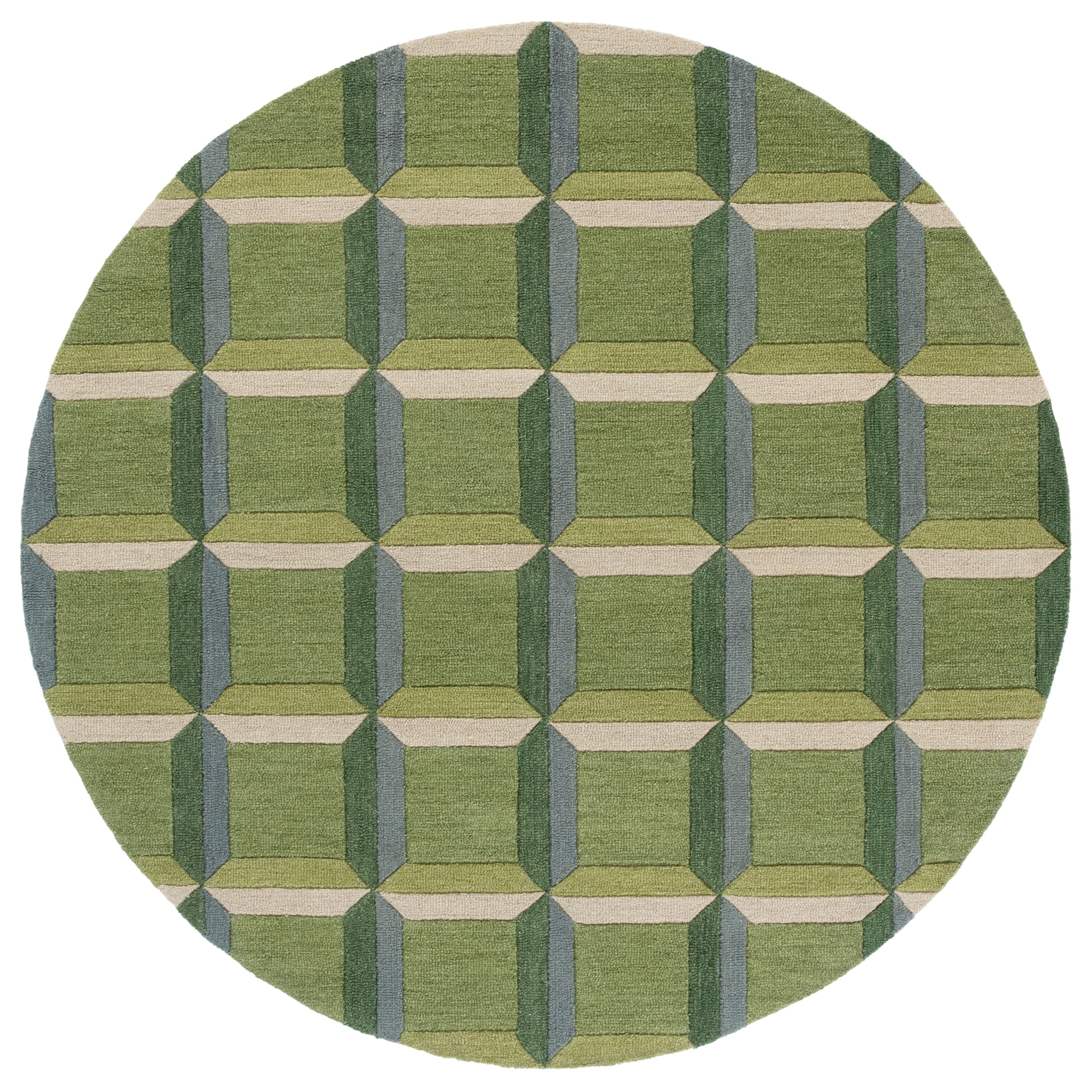 SAFAVIEH Handmade Genre Hikariko Mid-Century Modern Wool Rug