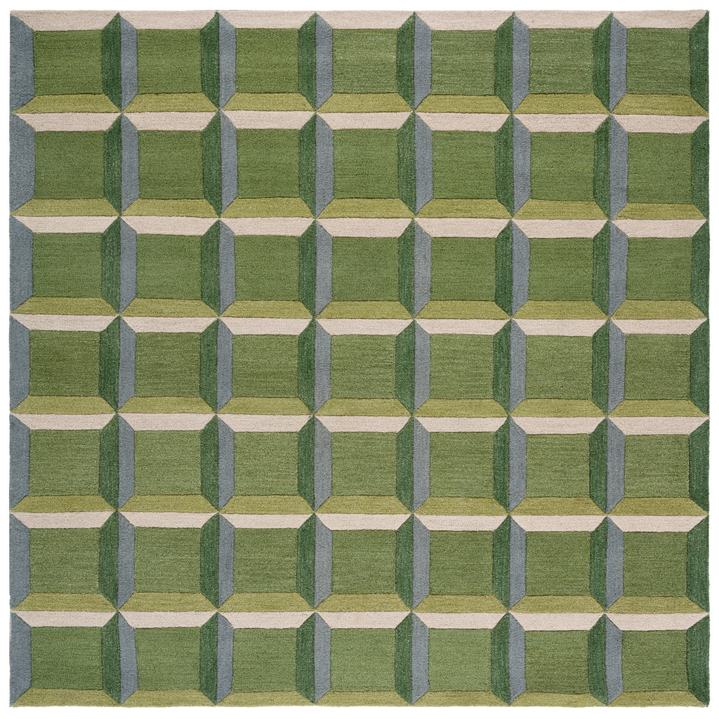 SAFAVIEH Handmade Genre Hikariko Mid-Century Modern Wool Rug