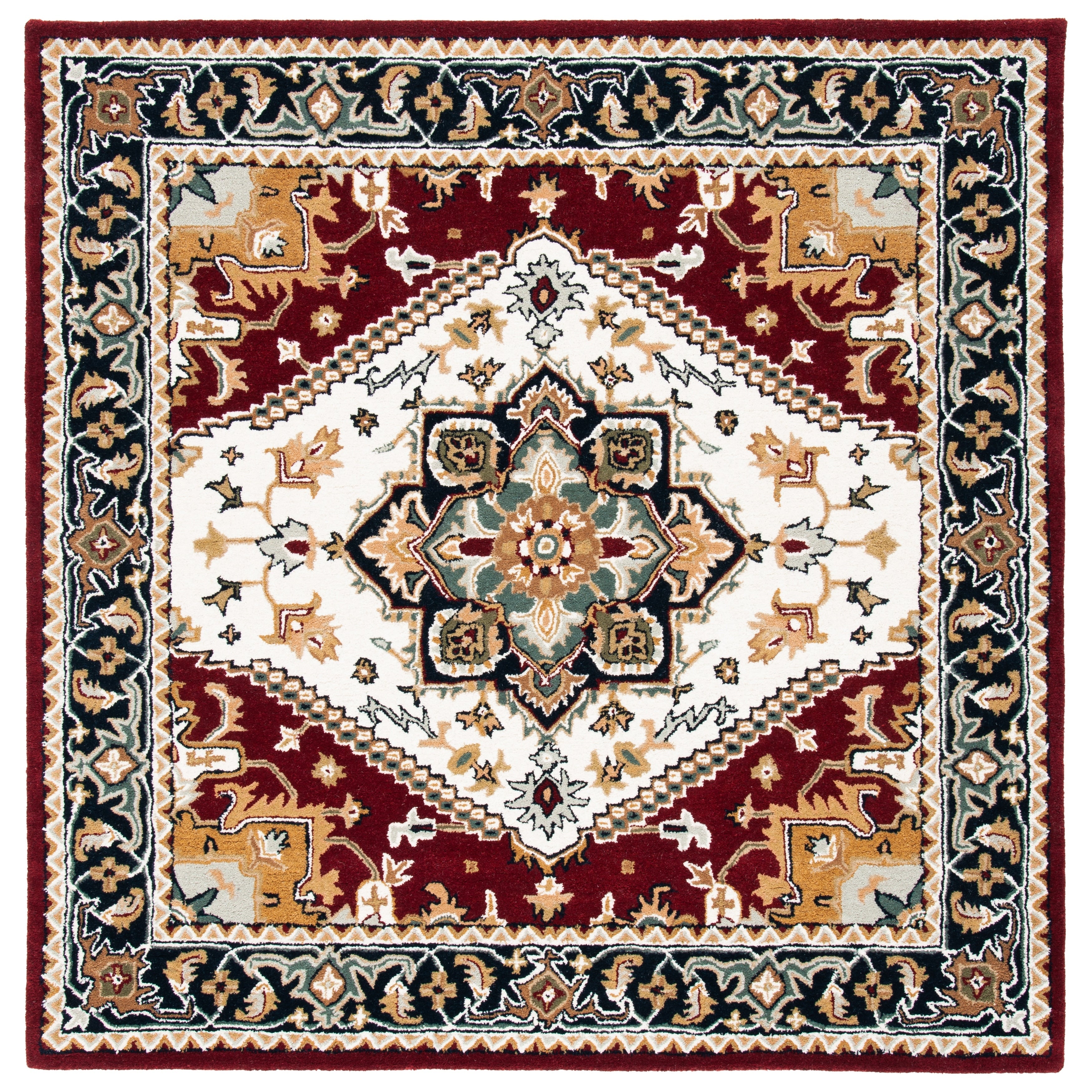 SAFAVIEH Handmade Heritage Carrol Traditional Oriental Wool Rug