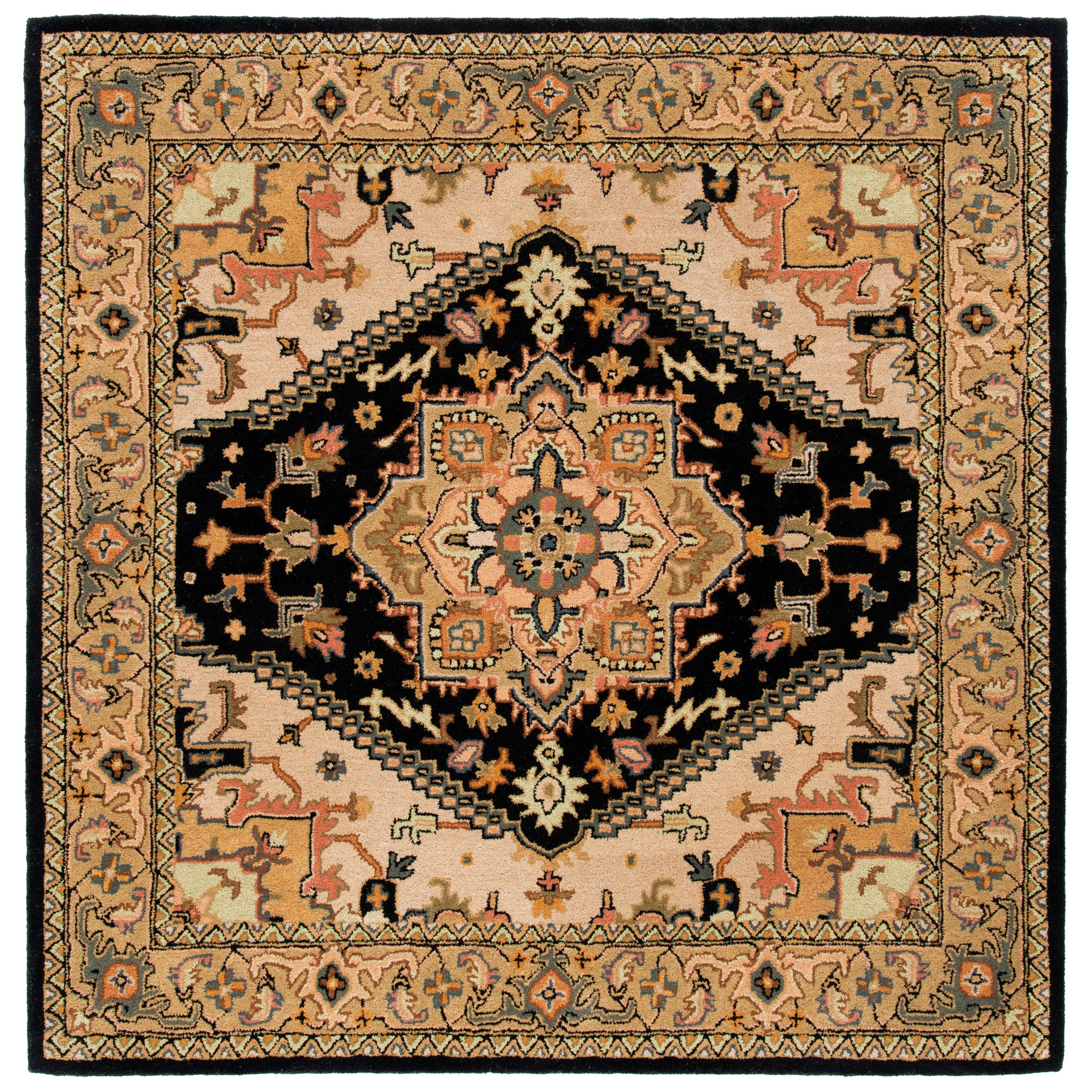 SAFAVIEH Handmade Heritage Carrol Traditional Oriental Wool Rug