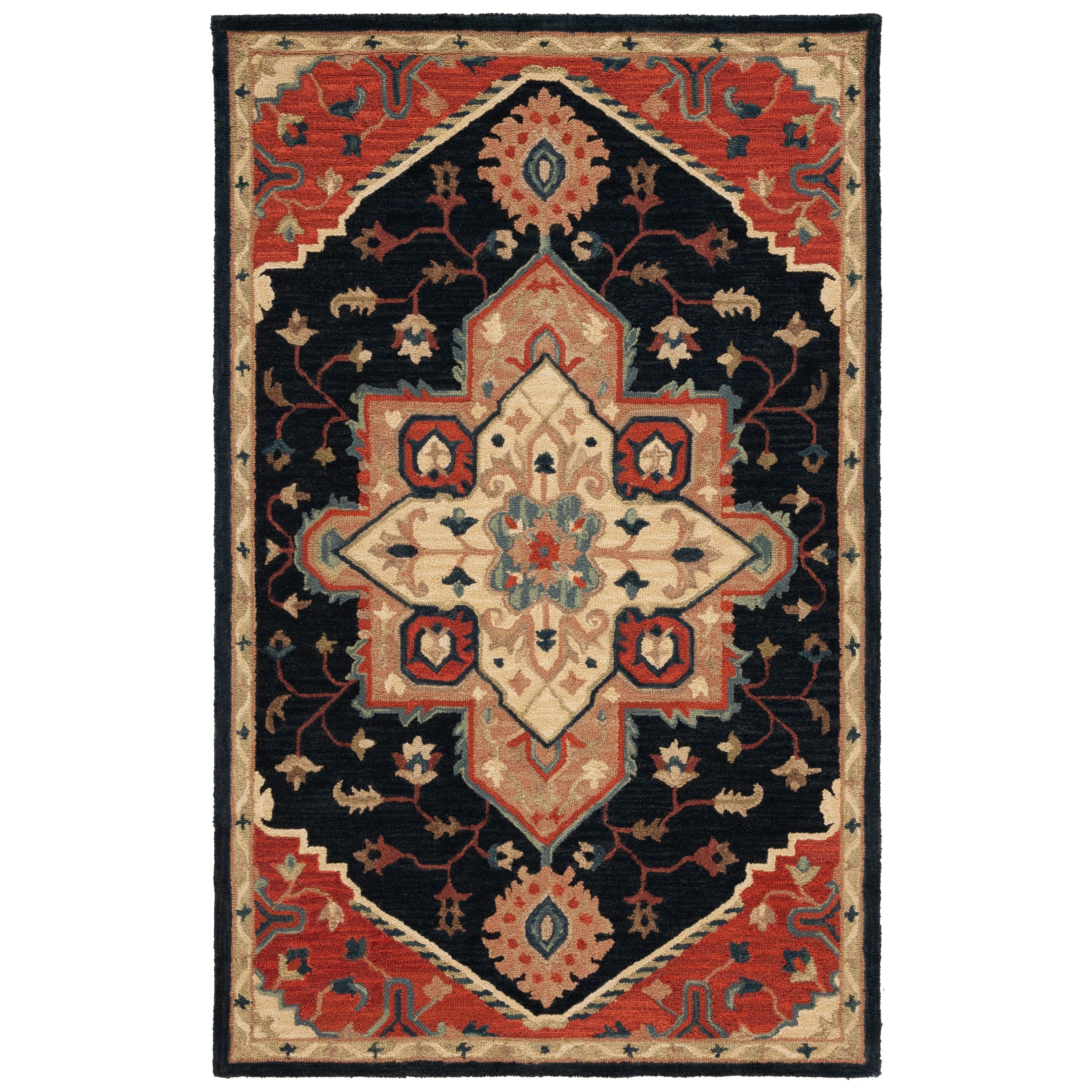 SAFAVIEH Handmade Heritage Carrol Traditional Oriental Wool Rug