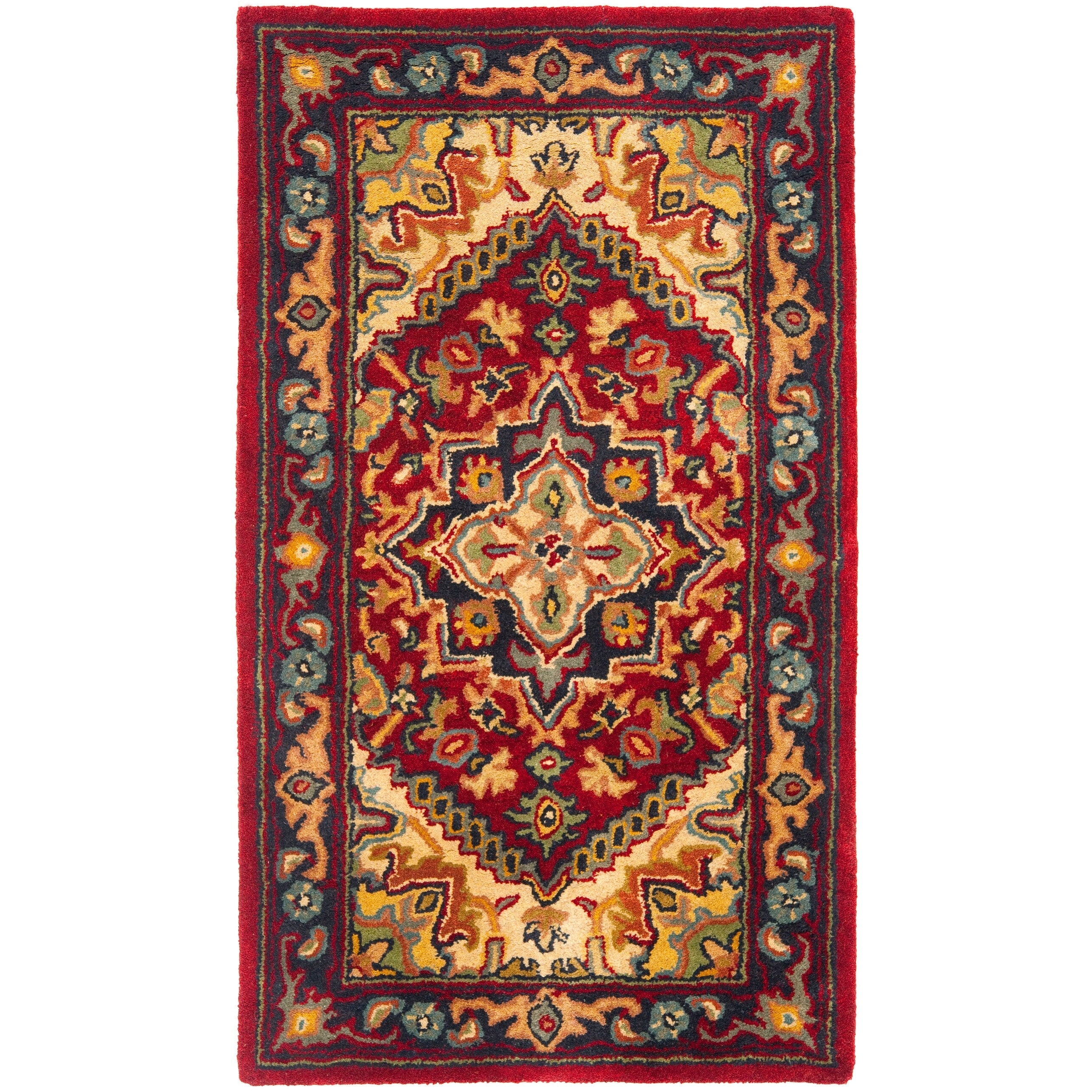 SAFAVIEH Handmade Heritage Carrol Traditional Oriental Wool Rug