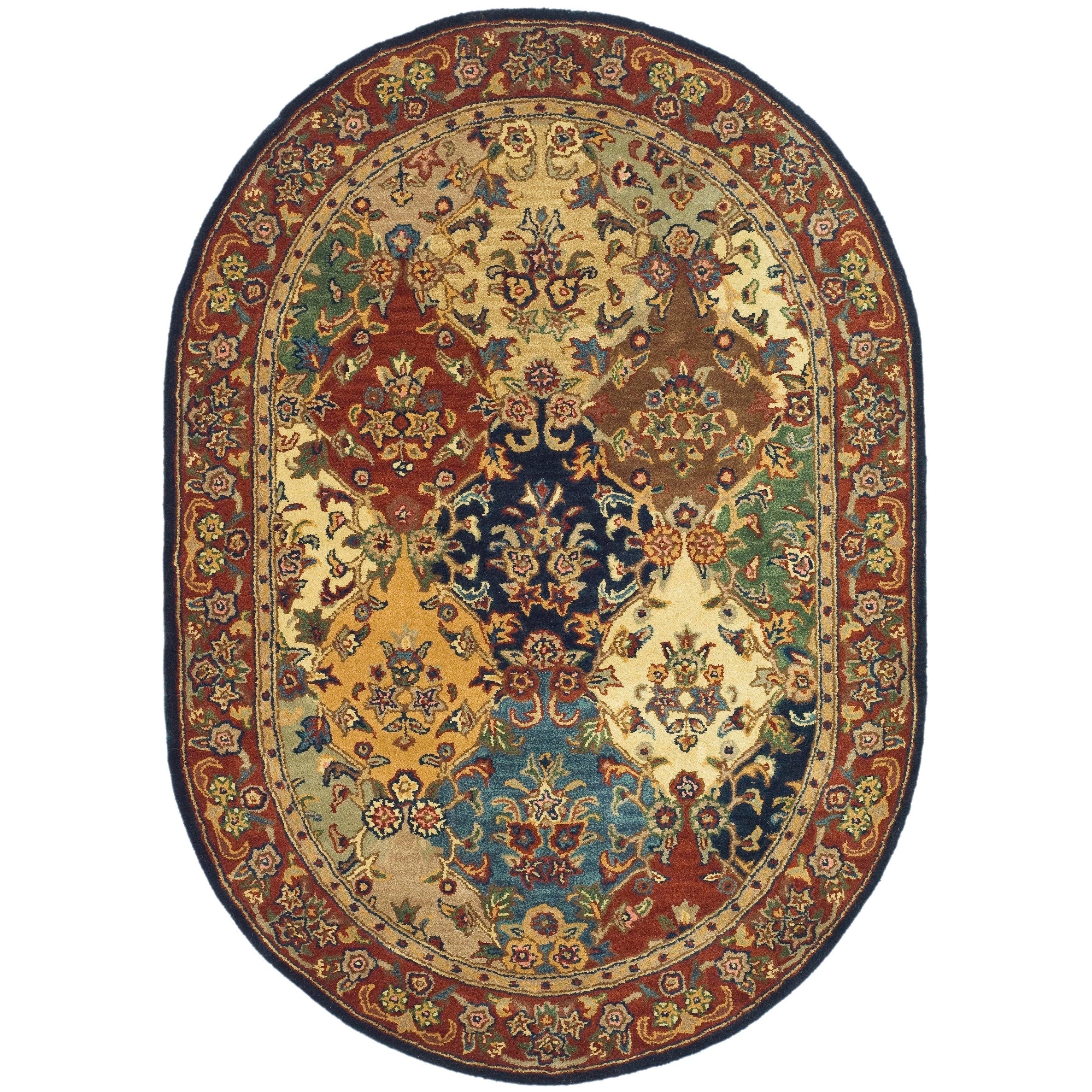 SAFAVIEH Handmade Heritage Reptilian Traditional Oriental Wool Rug