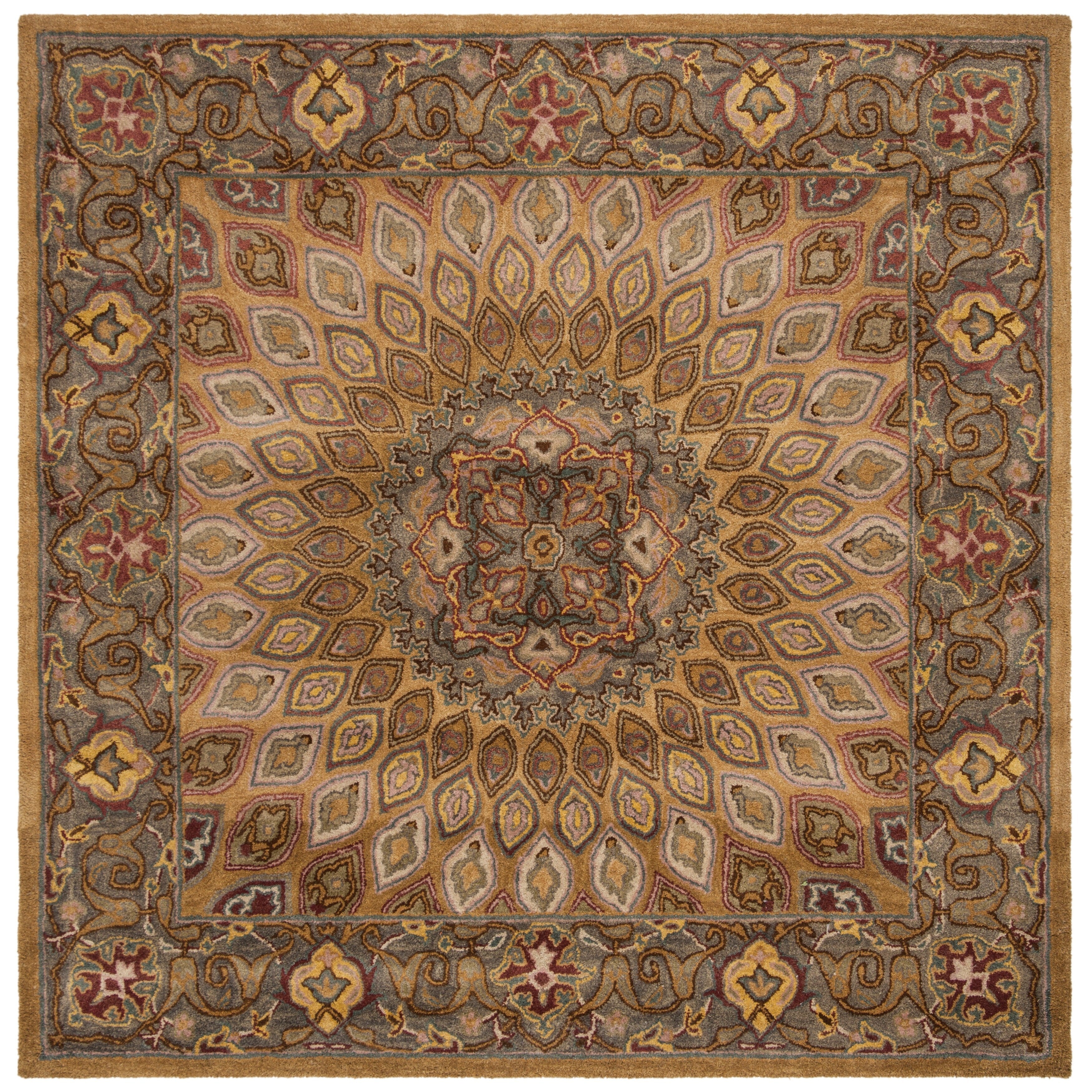 SAFAVIEH Handmade Heritage Wayfarer Traditional Oriental Wool Rug
