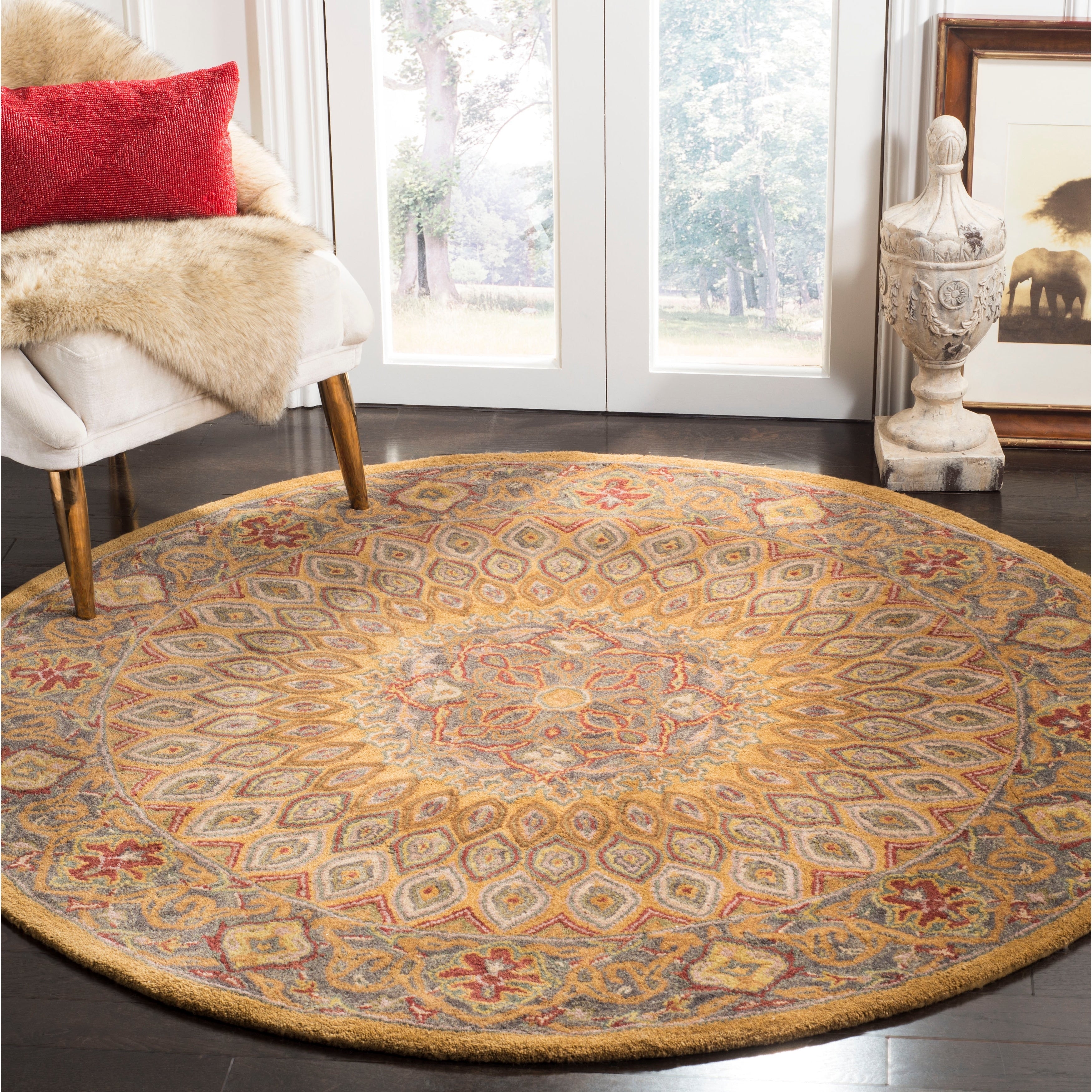 SAFAVIEH Handmade Heritage Wayfarer Traditional Oriental Wool Rug