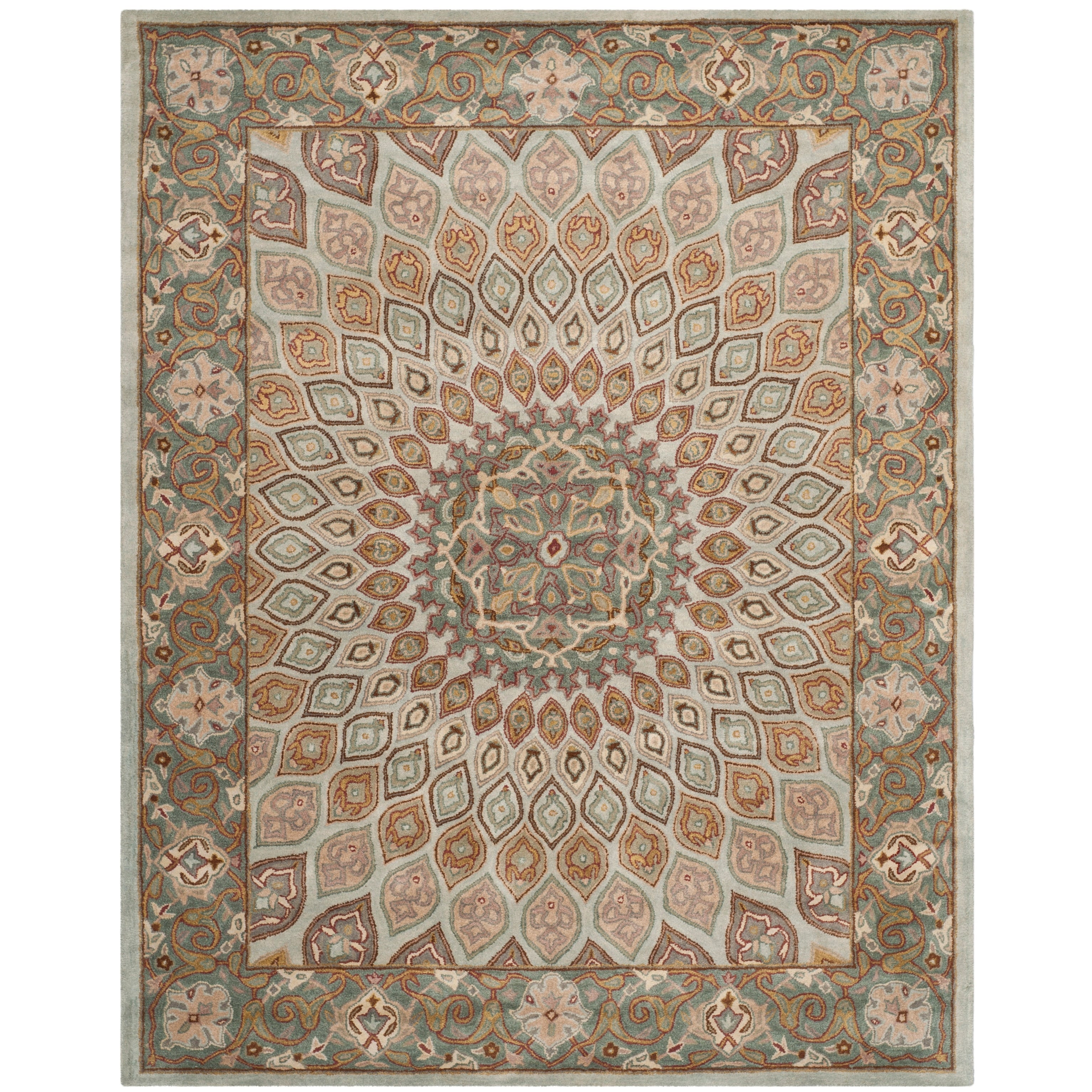SAFAVIEH Handmade Heritage Wayfarer Traditional Oriental Wool Rug