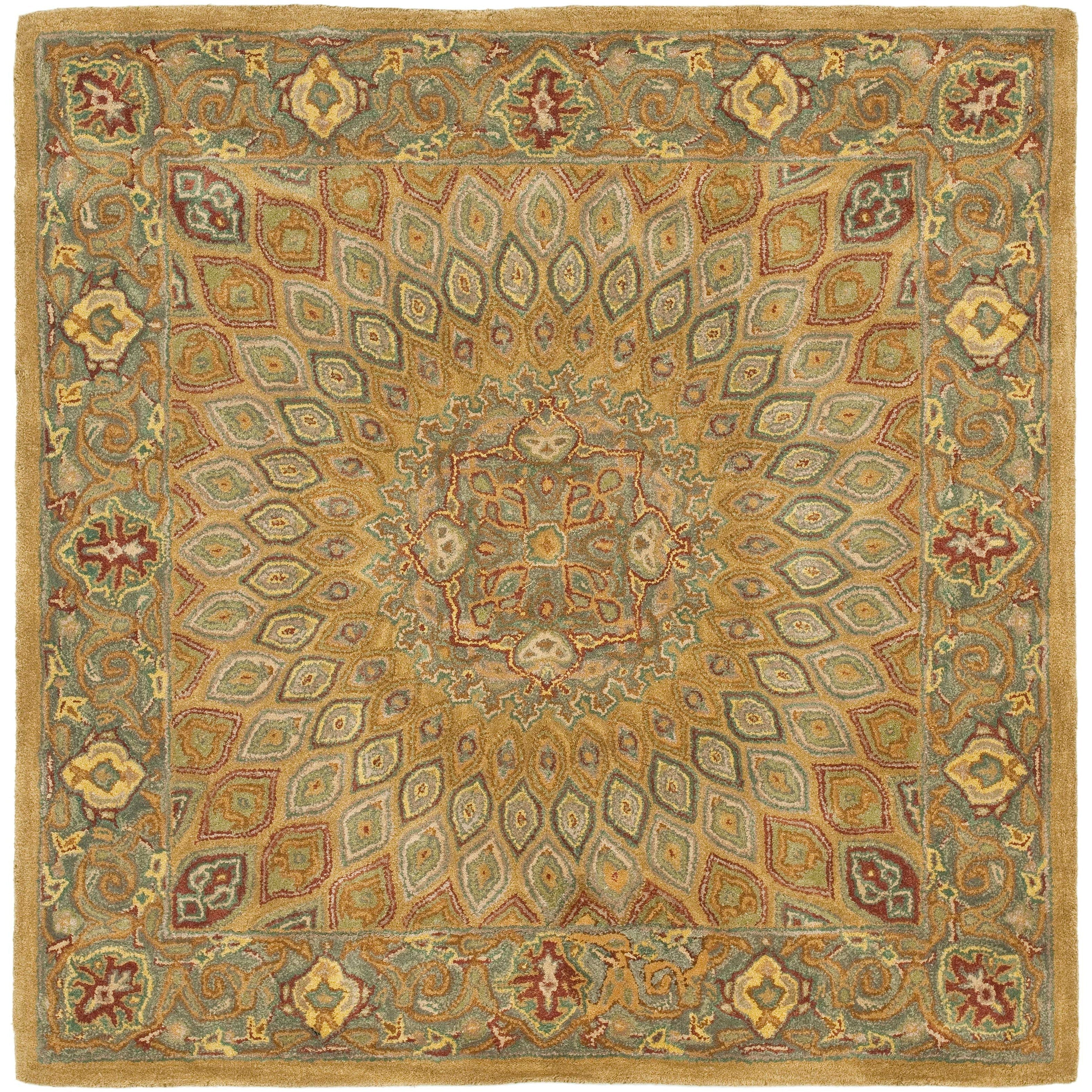 SAFAVIEH Handmade Heritage Wayfarer Traditional Oriental Wool Rug