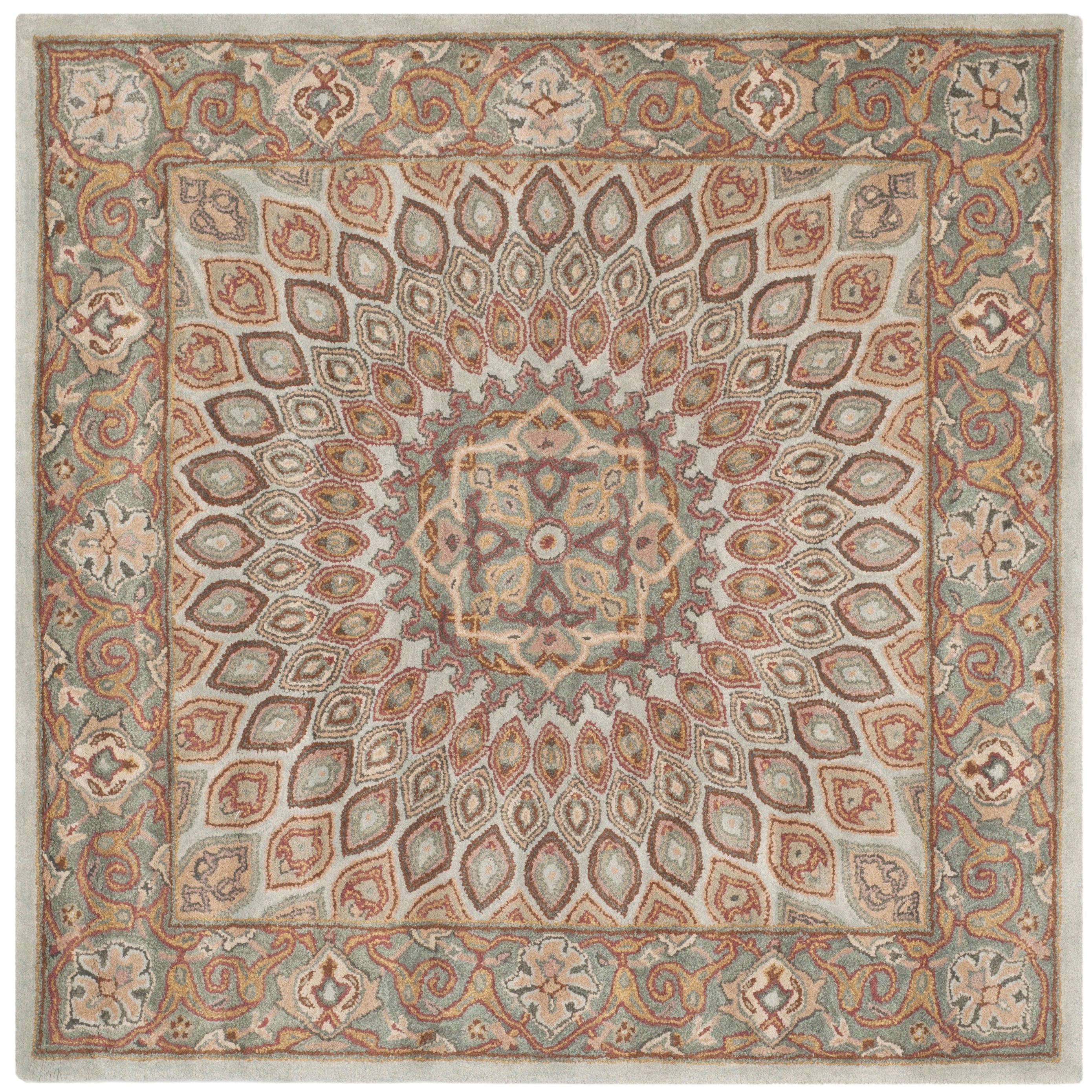 SAFAVIEH Handmade Heritage Wayfarer Traditional Oriental Wool Rug
