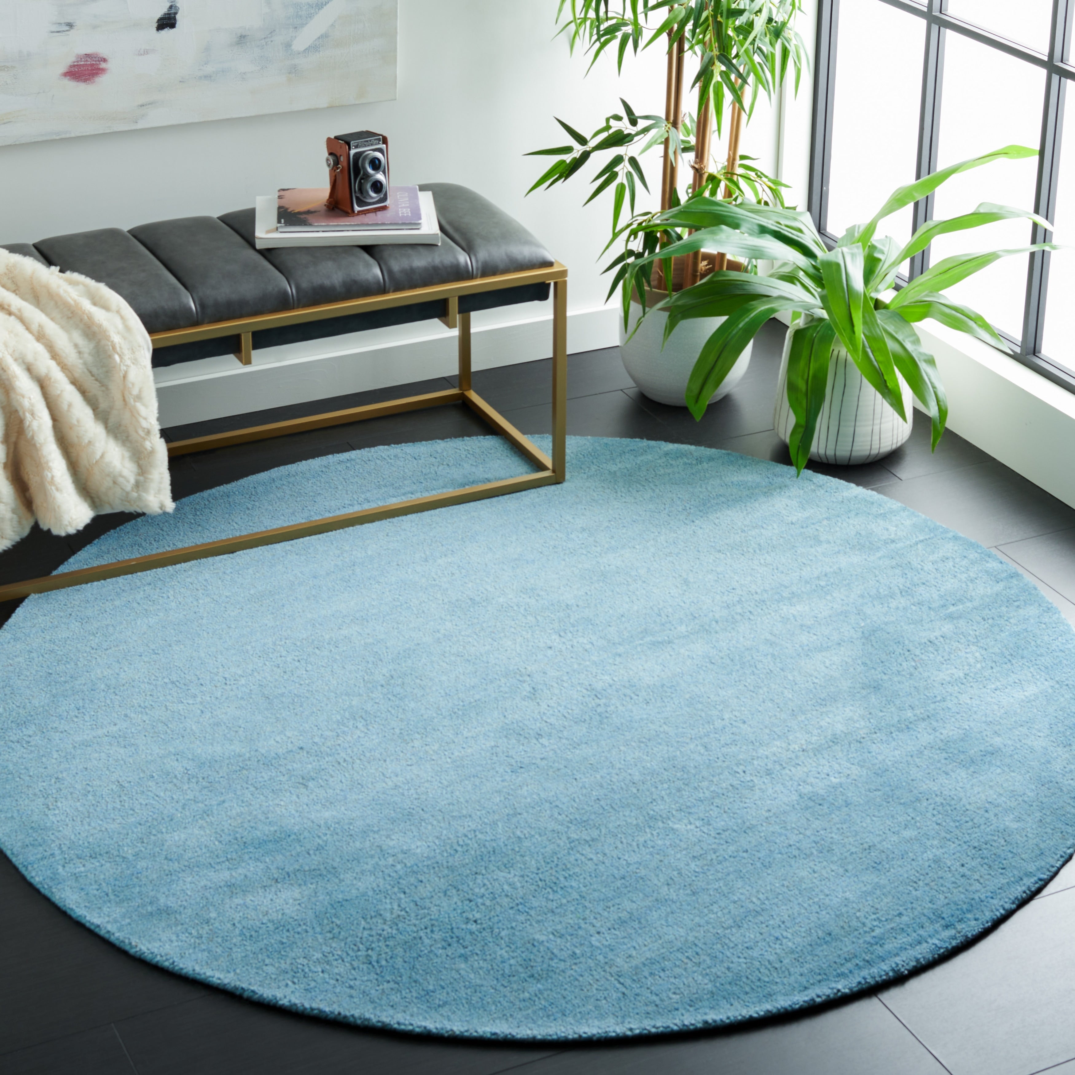 SAFAVIEH Handmade Himalaya Colorweave Plaid Modern Wool Rug
