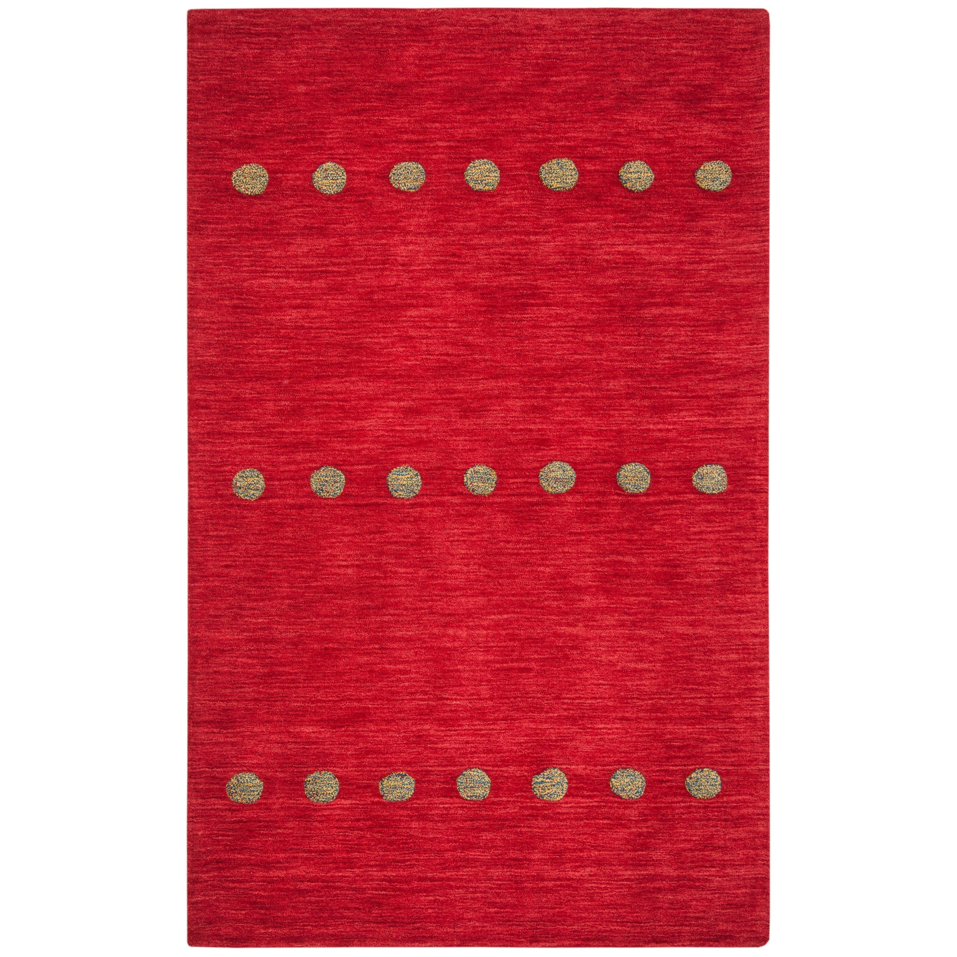 SAFAVIEH Handmade Himalaya Poppy Glossary Modern Wool Rug