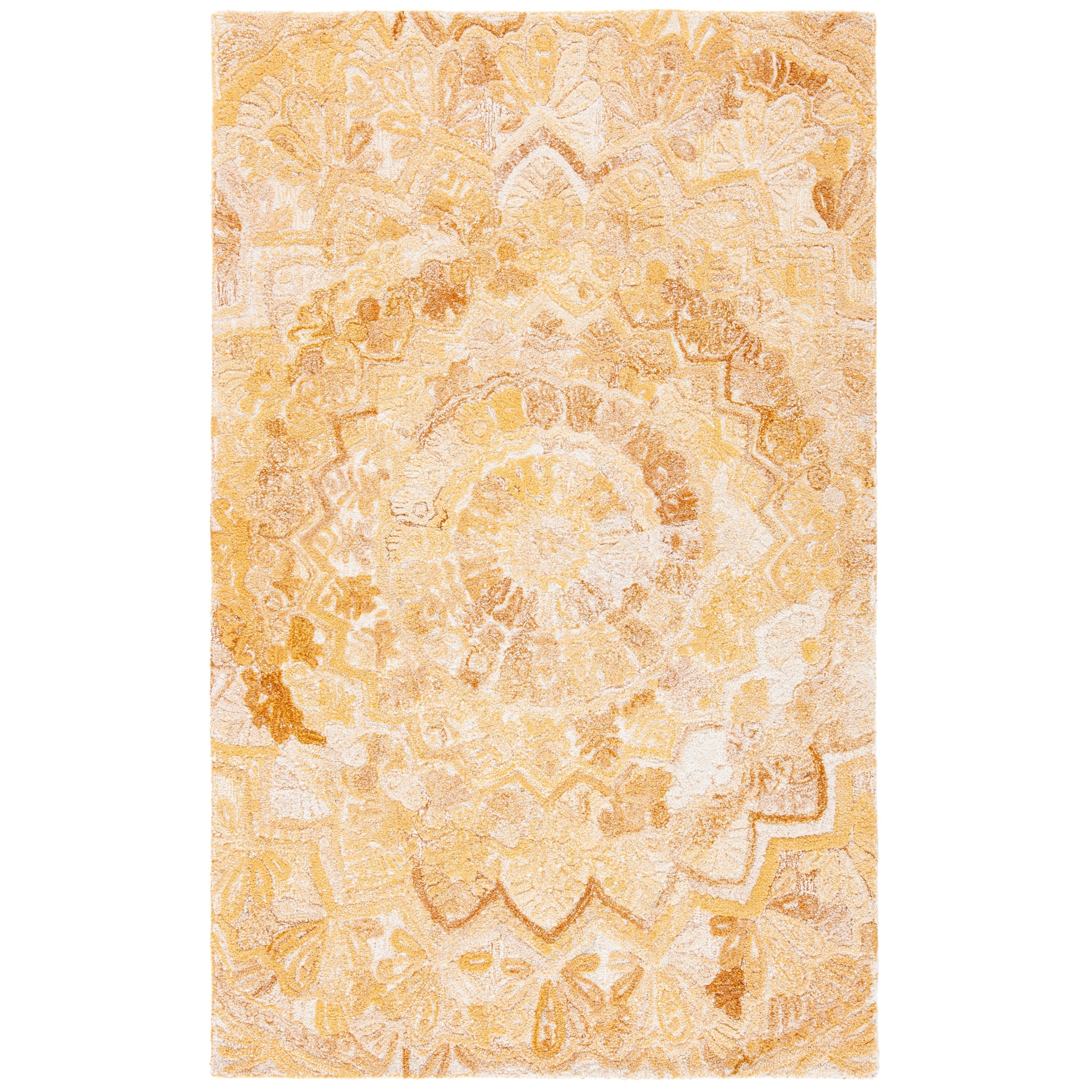 SAFAVIEH Handmade Marquee Carlijn Modern Medallion Wool Rug