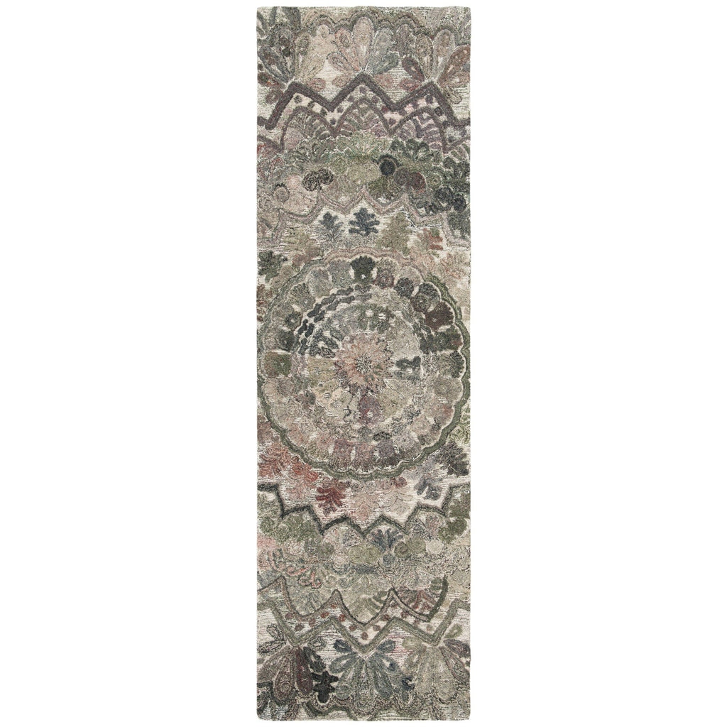 SAFAVIEH Handmade Marquee Carlijn Modern Medallion Wool Rug