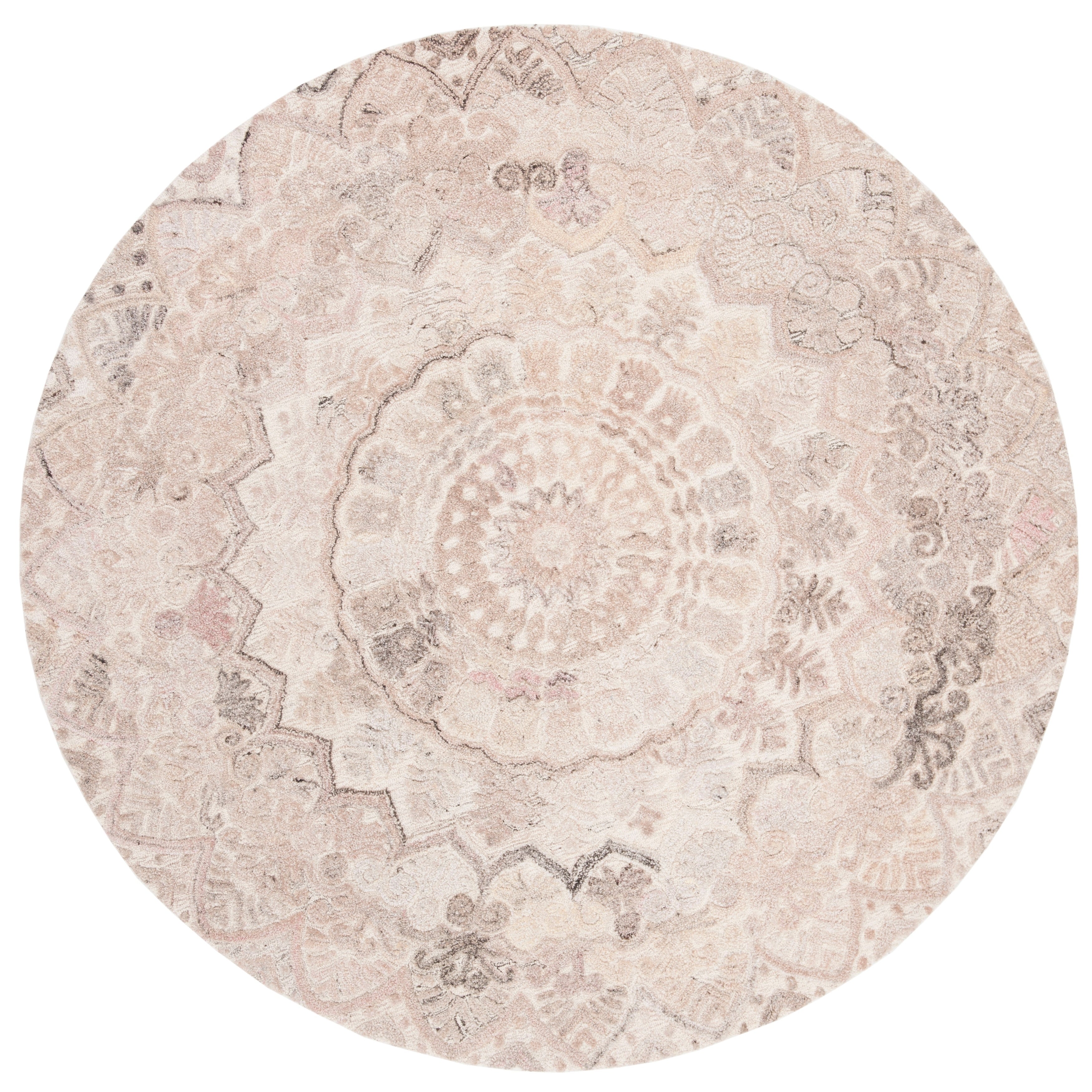 SAFAVIEH Handmade Marquee Carlijn Modern Medallion Wool Rug