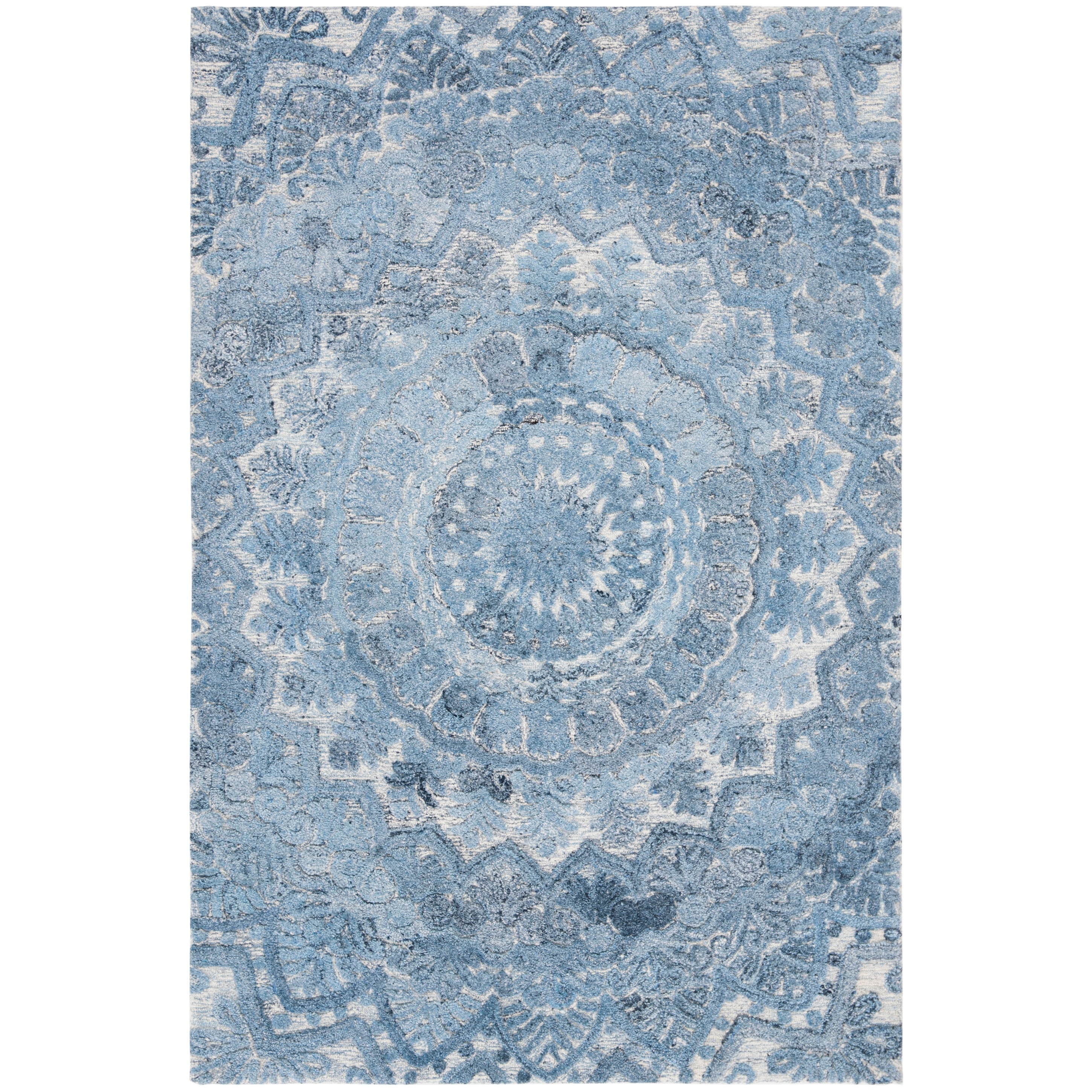 SAFAVIEH Handmade Marquee Carlijn Modern Medallion Wool Rug