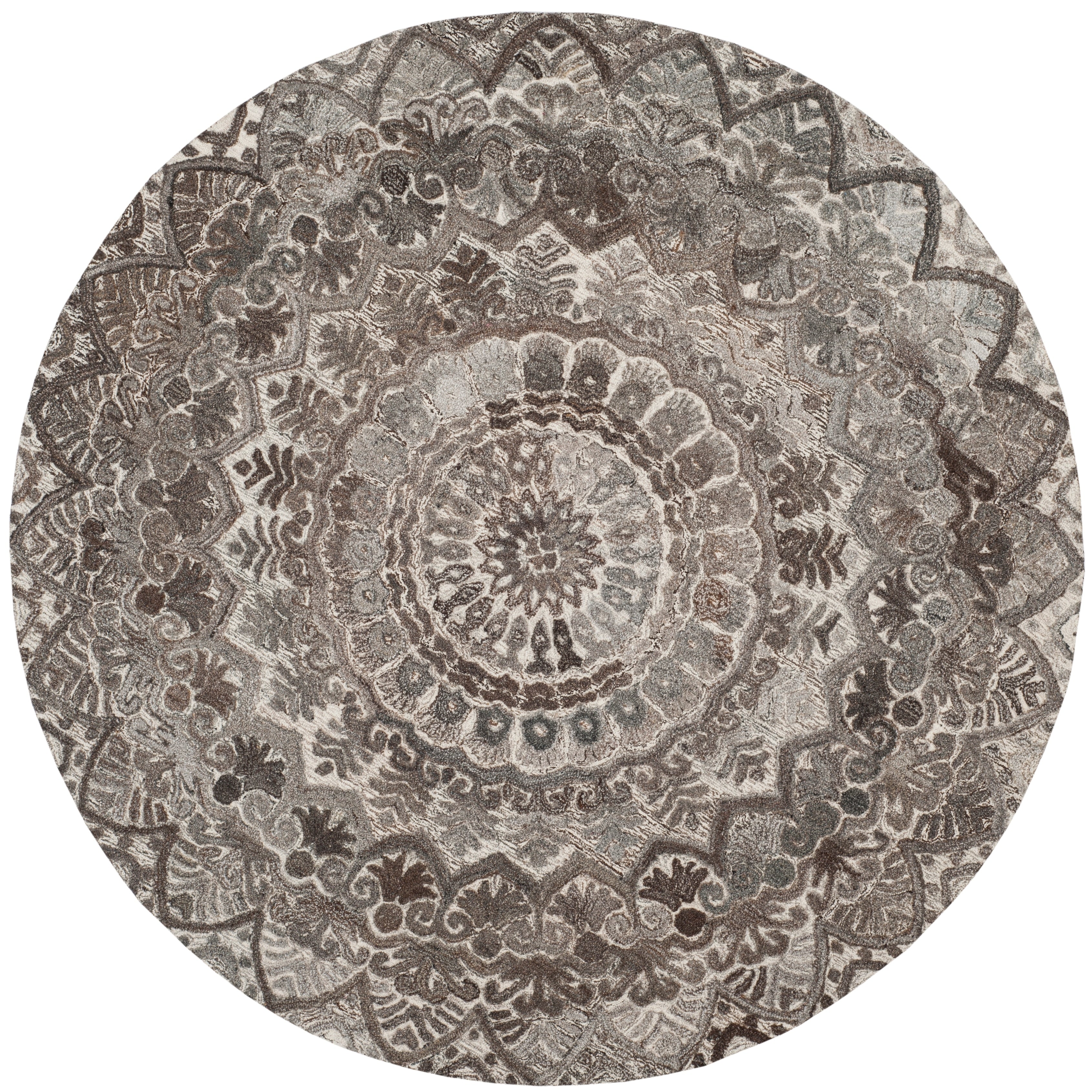 SAFAVIEH Handmade Marquee Carlijn Modern Medallion Wool Rug