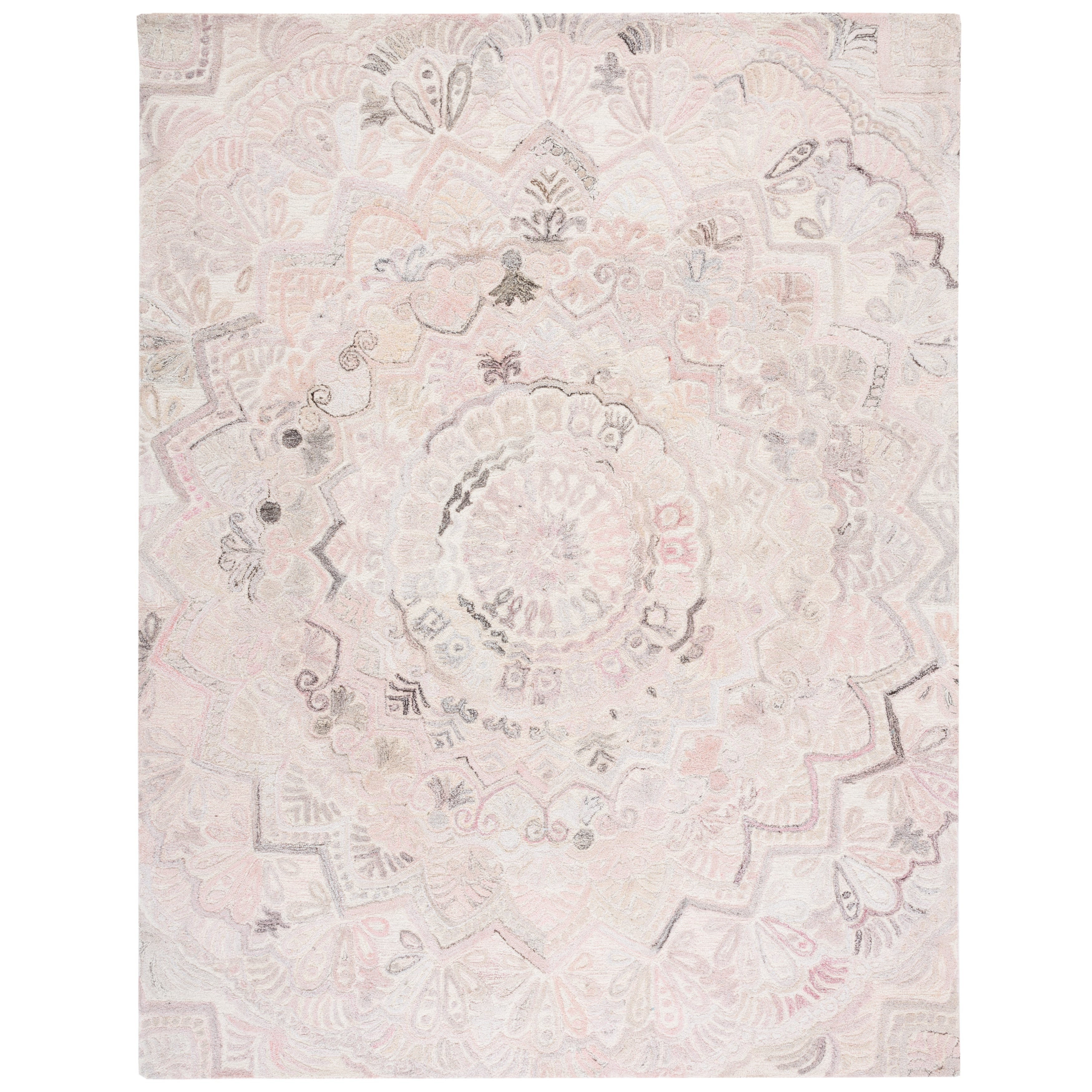 SAFAVIEH Handmade Marquee Carlijn Modern Medallion Wool Rug