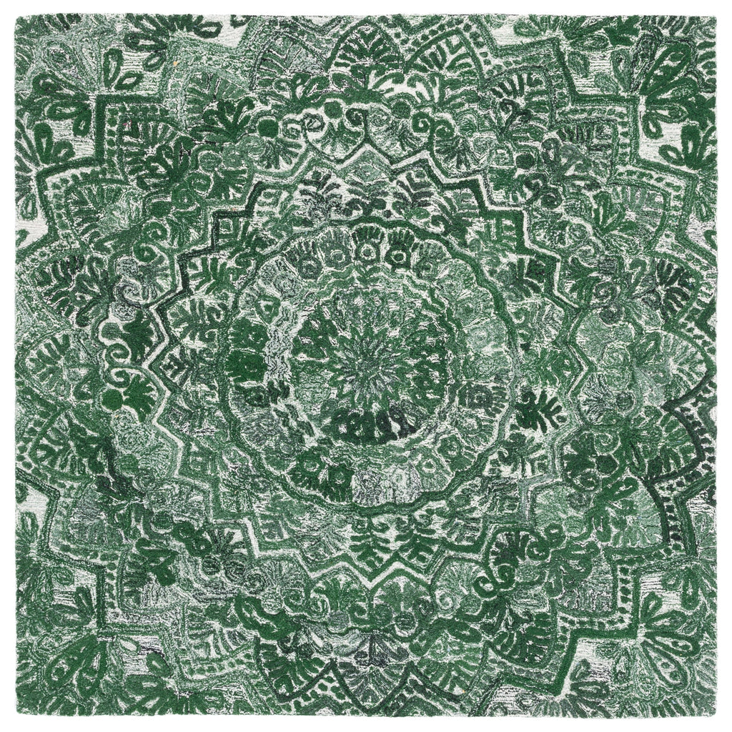 SAFAVIEH Handmade Marquee Carlijn Modern Medallion Wool Rug