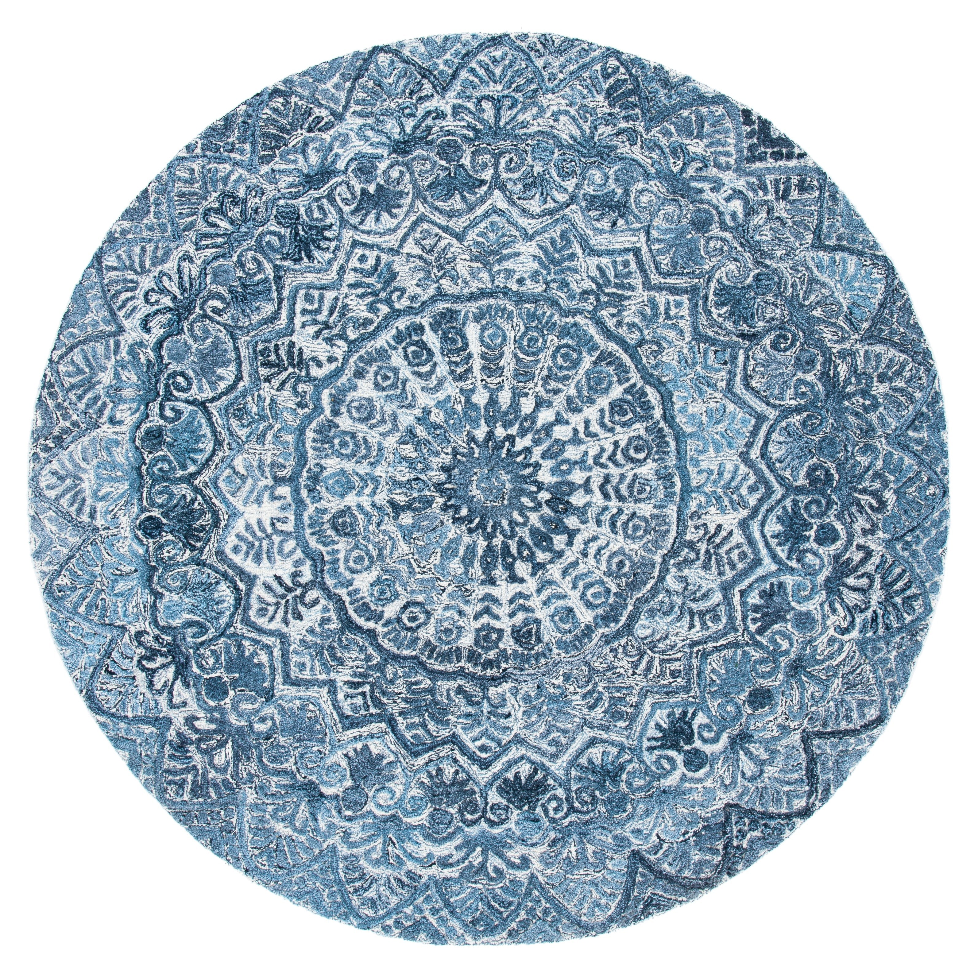 SAFAVIEH Handmade Marquee Carlijn Modern Medallion Wool Rug