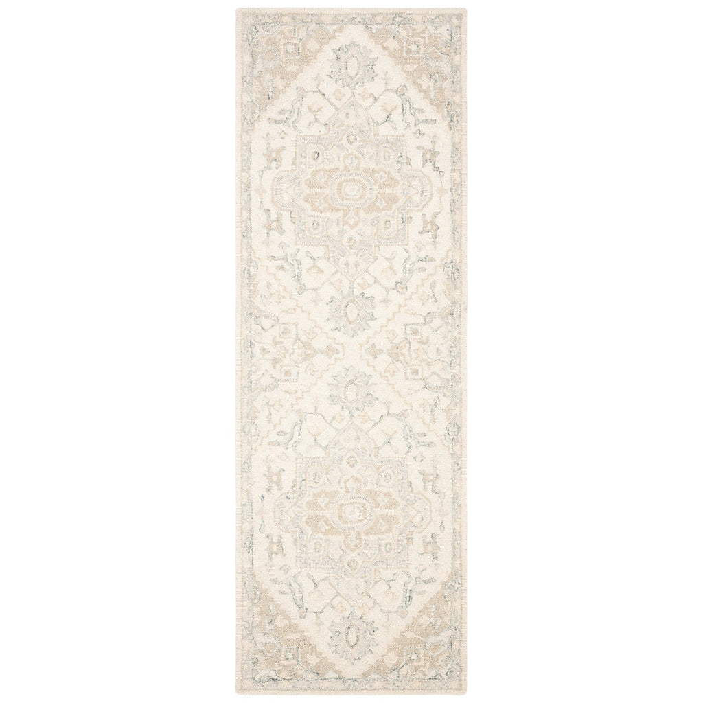 SAFAVIEH Handmade Micro-Loop Gulseven Medallion Wool Rug