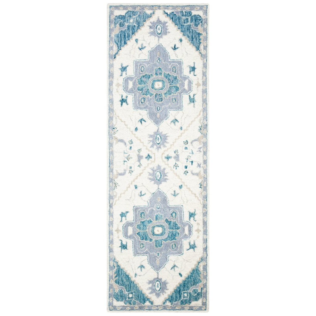 SAFAVIEH Handmade Micro-Loop Gulseven Medallion Wool Rug