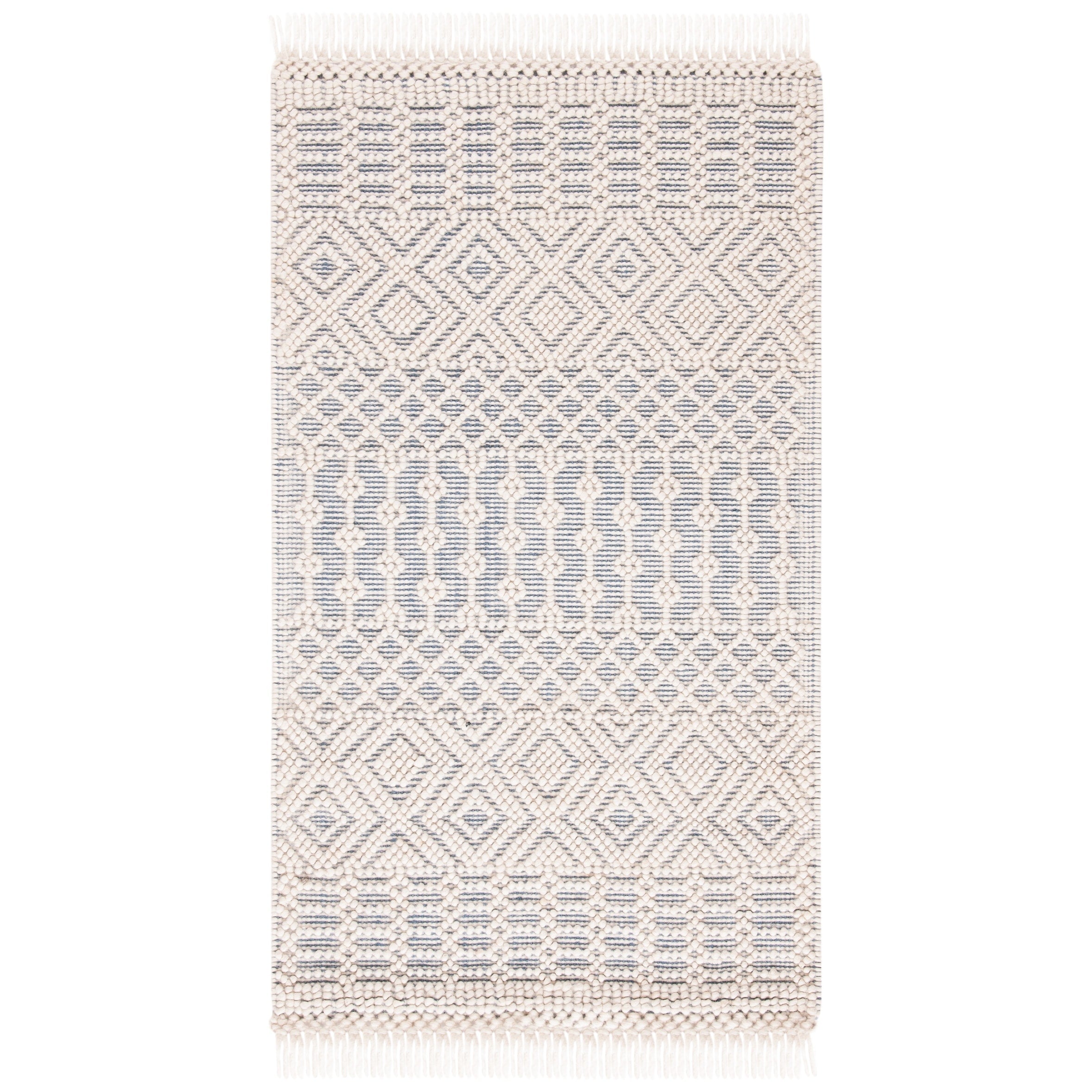 SAFAVIEH Handmade Natura Estel Wool Fringe Rug