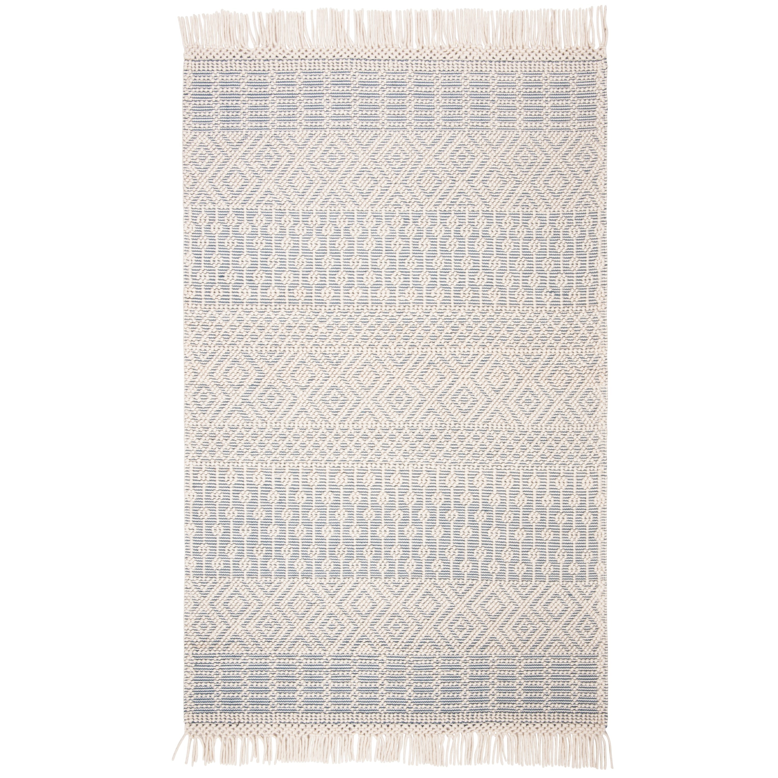 SAFAVIEH Handmade Natura Estel Wool Fringe Rug