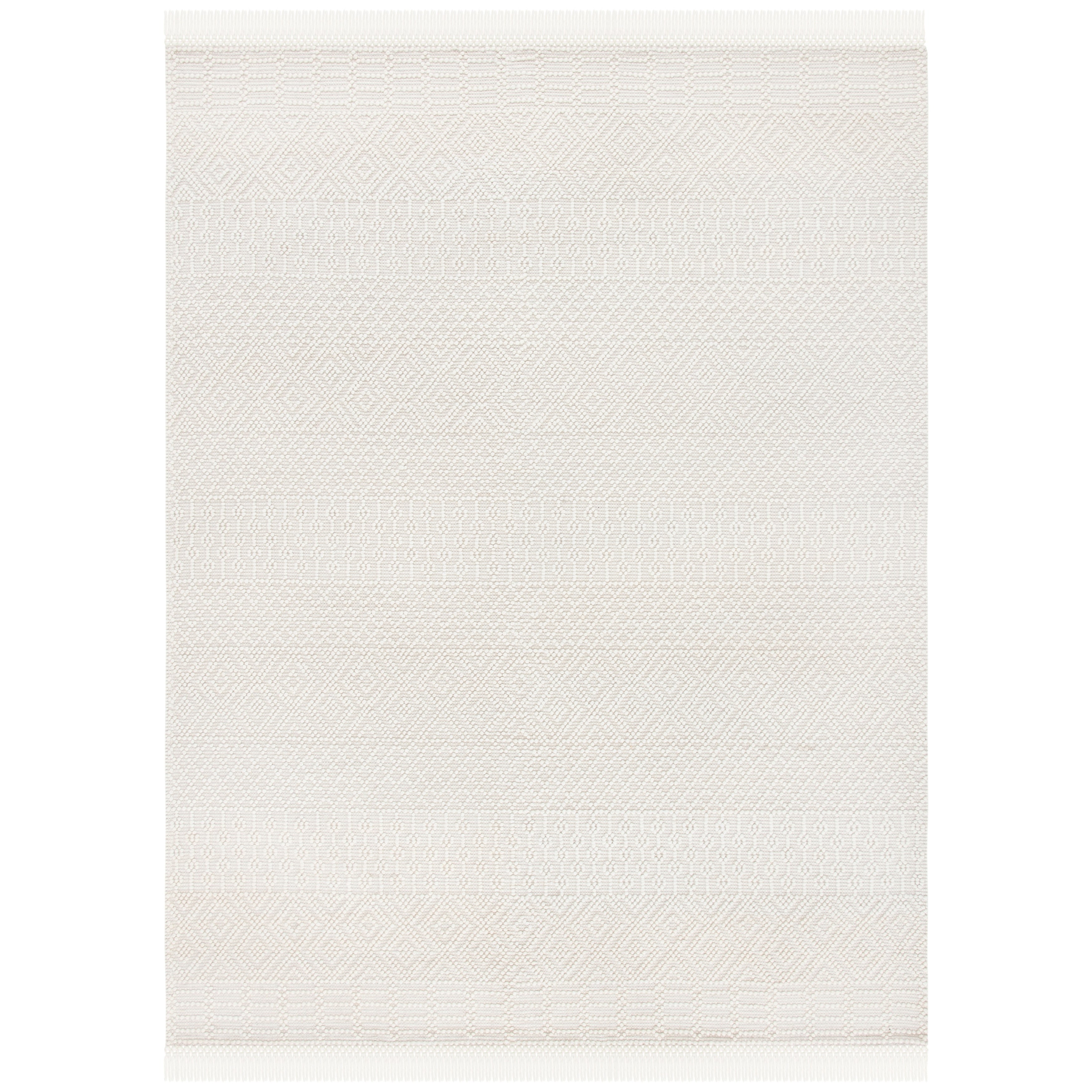 SAFAVIEH Handmade Natura Estel Wool Fringe Rug