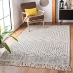SAFAVIEH Handmade Natura Estel Wool Fringe Rug