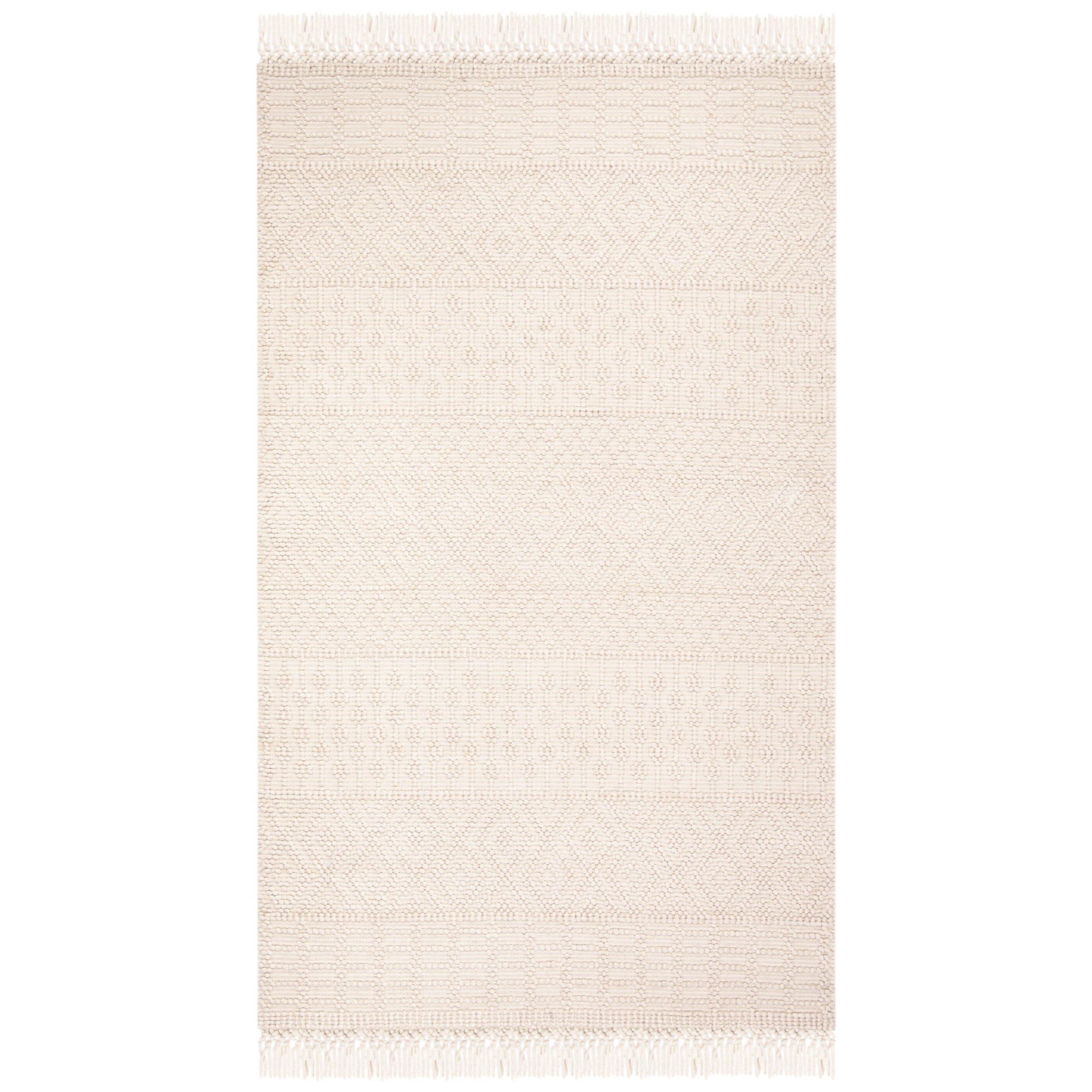 SAFAVIEH Handmade Natura Estel Wool Fringe Rug