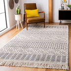SAFAVIEH Handmade Natura Estel Wool Fringe Rug