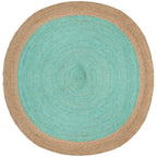 SAFAVIEH Handmade Natural Fiber Jolette Bordered Round Jute Rug