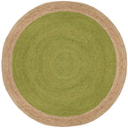 SAFAVIEH Handmade Natural Fiber Jolette Bordered Round Jute Rug