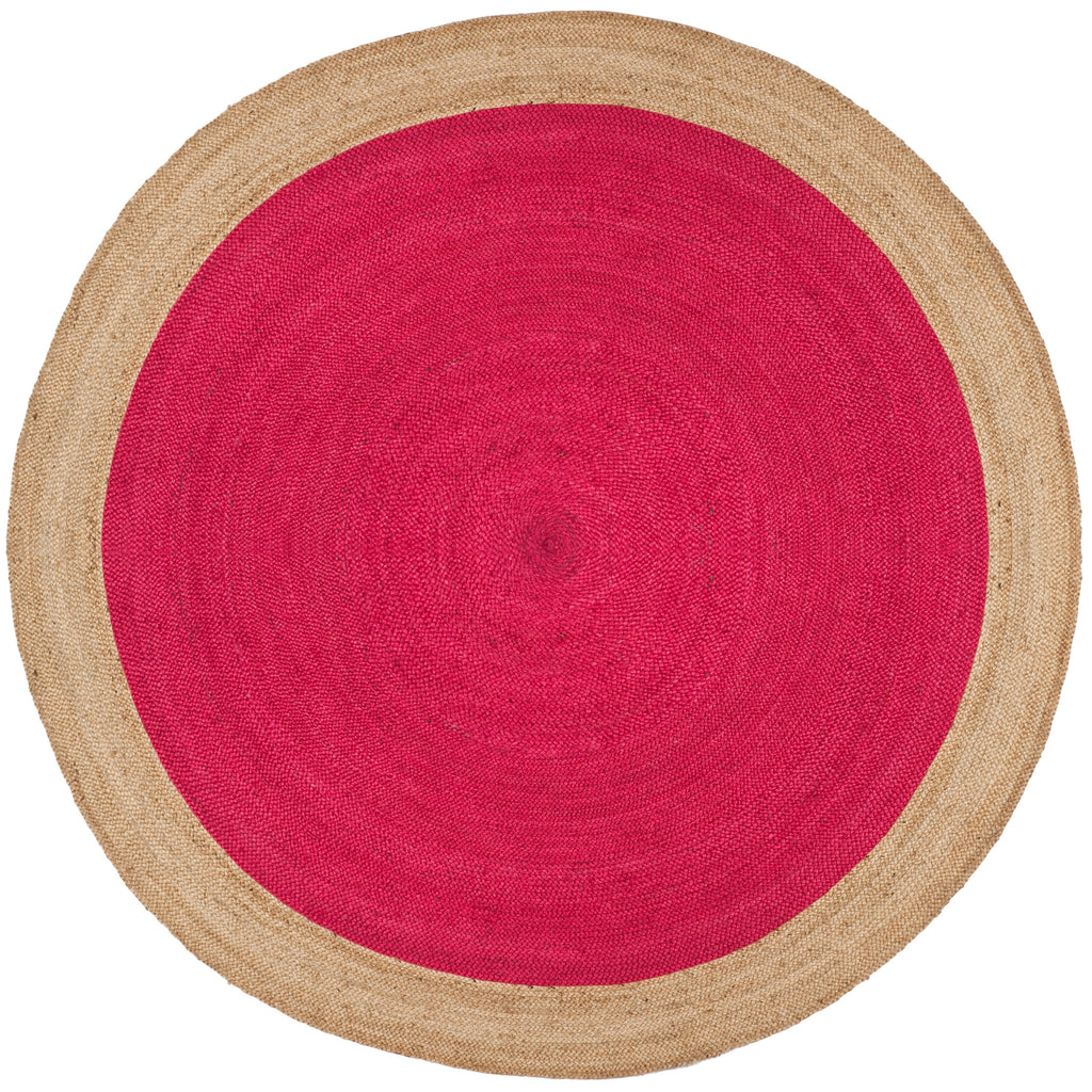 SAFAVIEH Handmade Natural Fiber Jolette Bordered Round Jute Rug